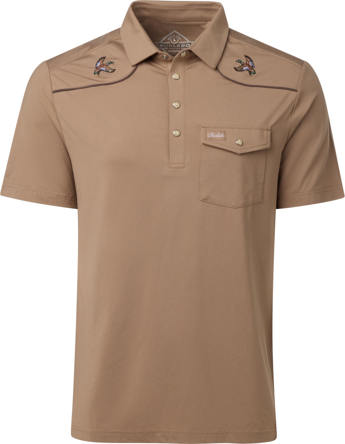 Burlebo Men's Peal Snap Performance Short Sleeve Polo Shirt - view number 5
