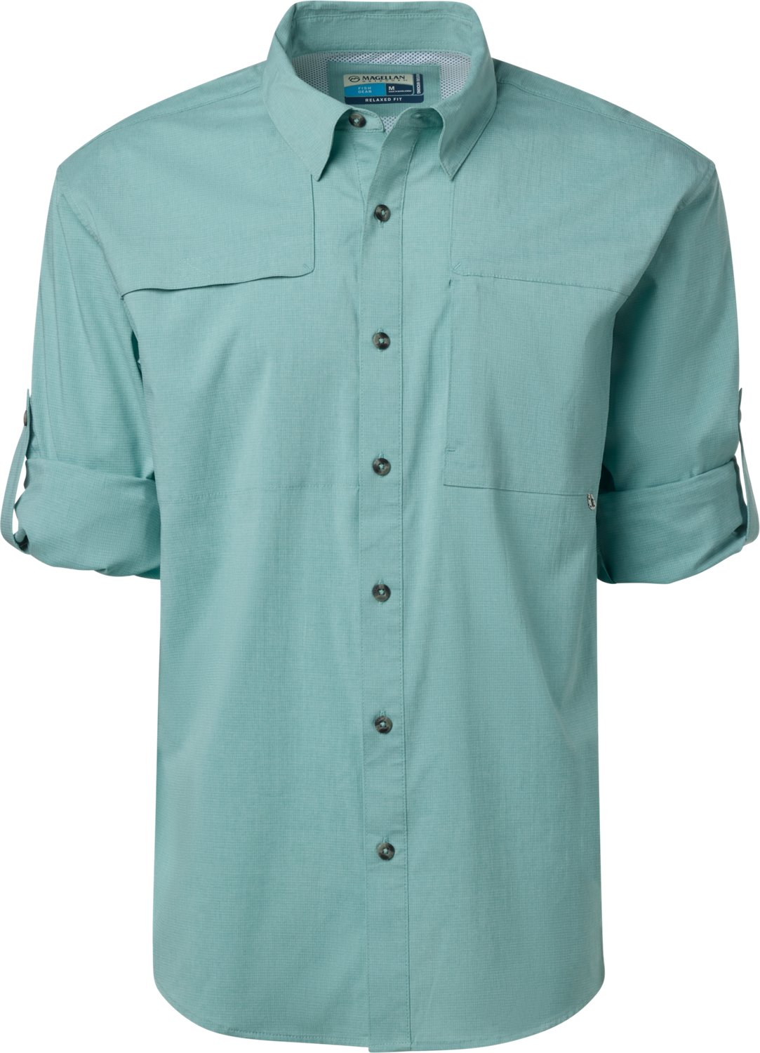 Magellan Outdoors Men's Pass Ripstop Heather Long Sleeve Fishing T-shirt - view number 3