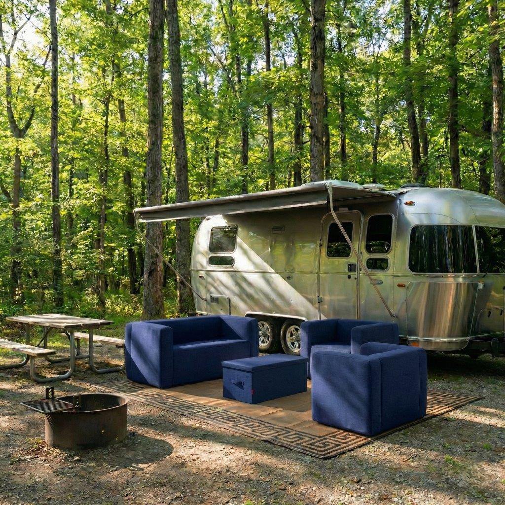 Wave Inflatable Chairs and Double Sofa Set 4-piece - view number 8