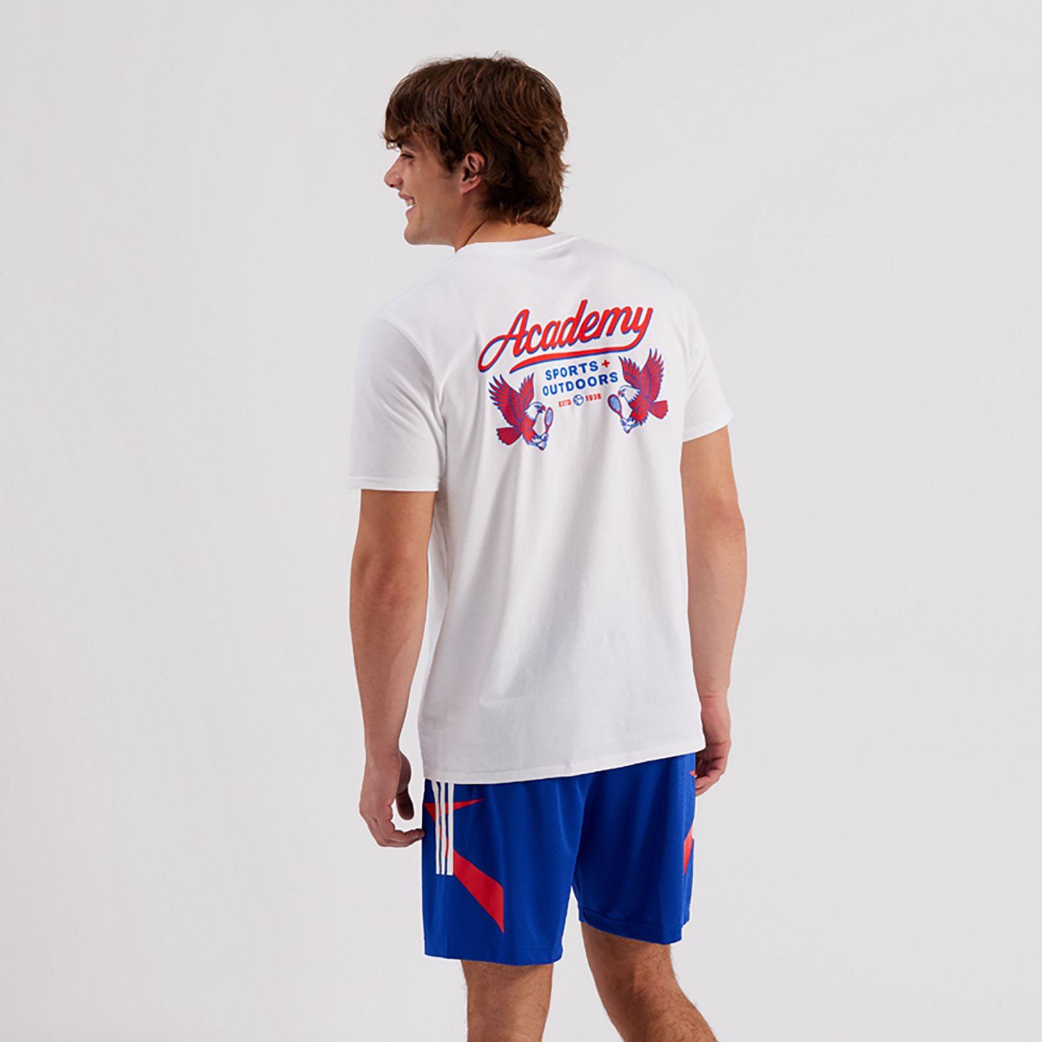 Academy Sports + Outdoors Adults' Eagle Tennis Short Sleeve T-shirt - view number 4