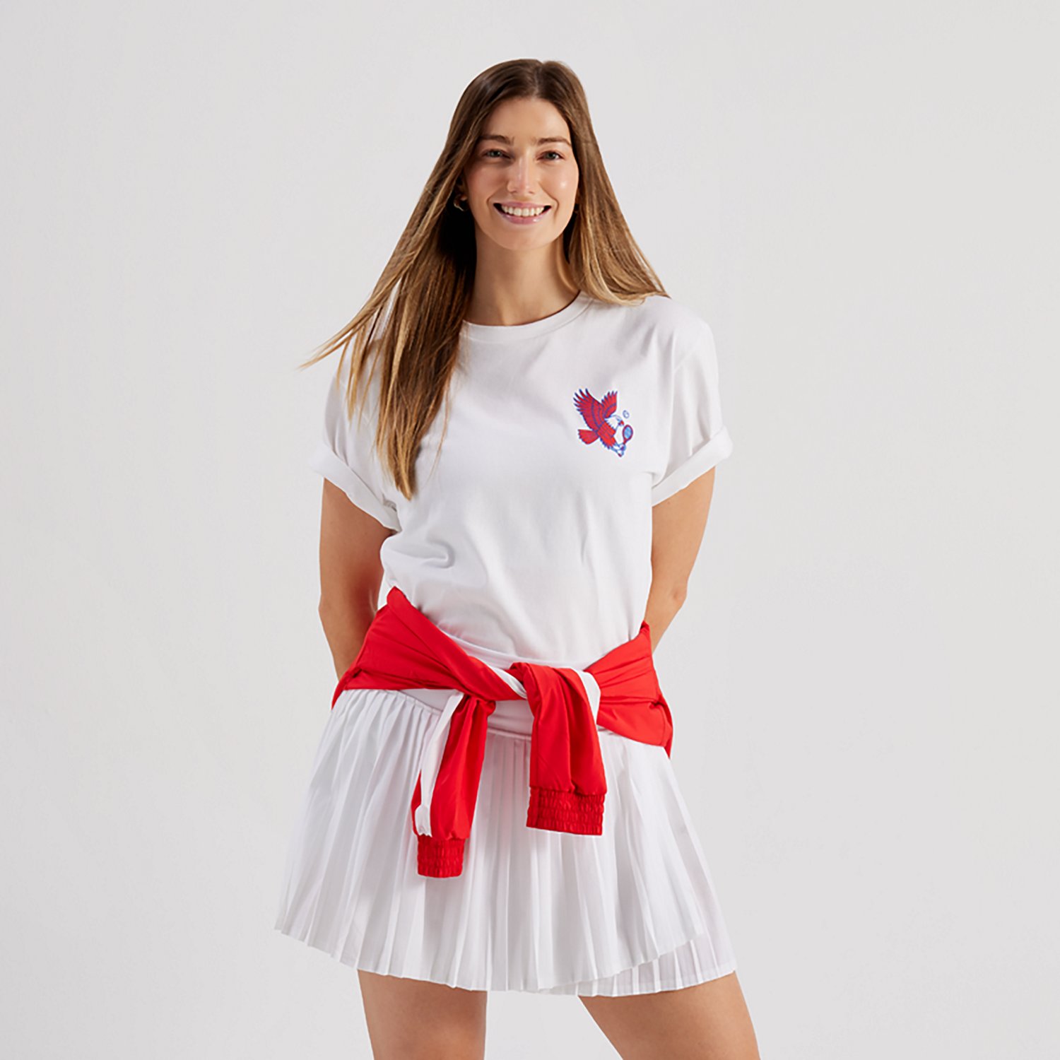 Academy Sports + Outdoors Adults' Eagle Tennis Short Sleeve T-shirt - view number 5