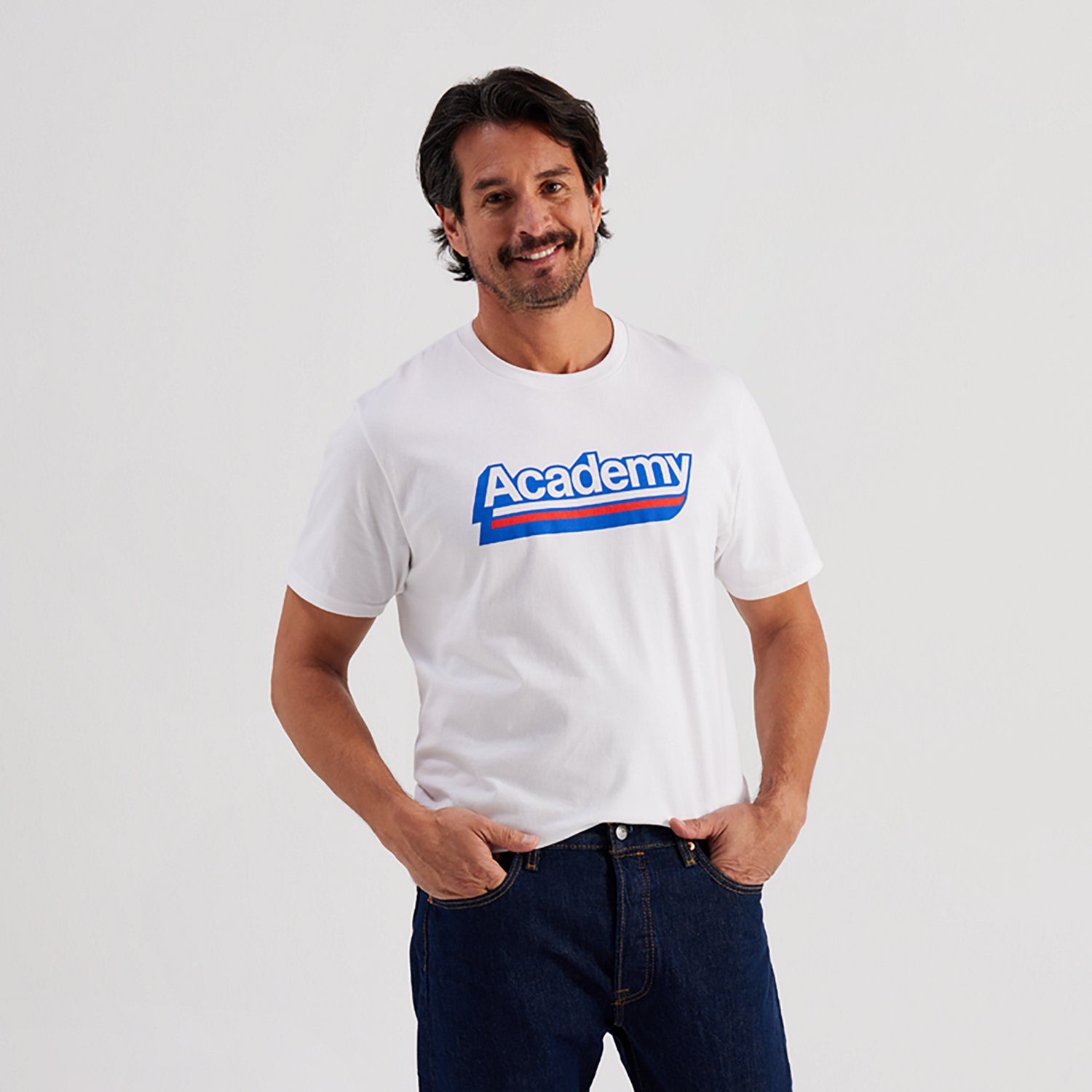 Academy Sports + Outdoors Adults' Retro Logo Short Sleeve T-shirt - view number 4