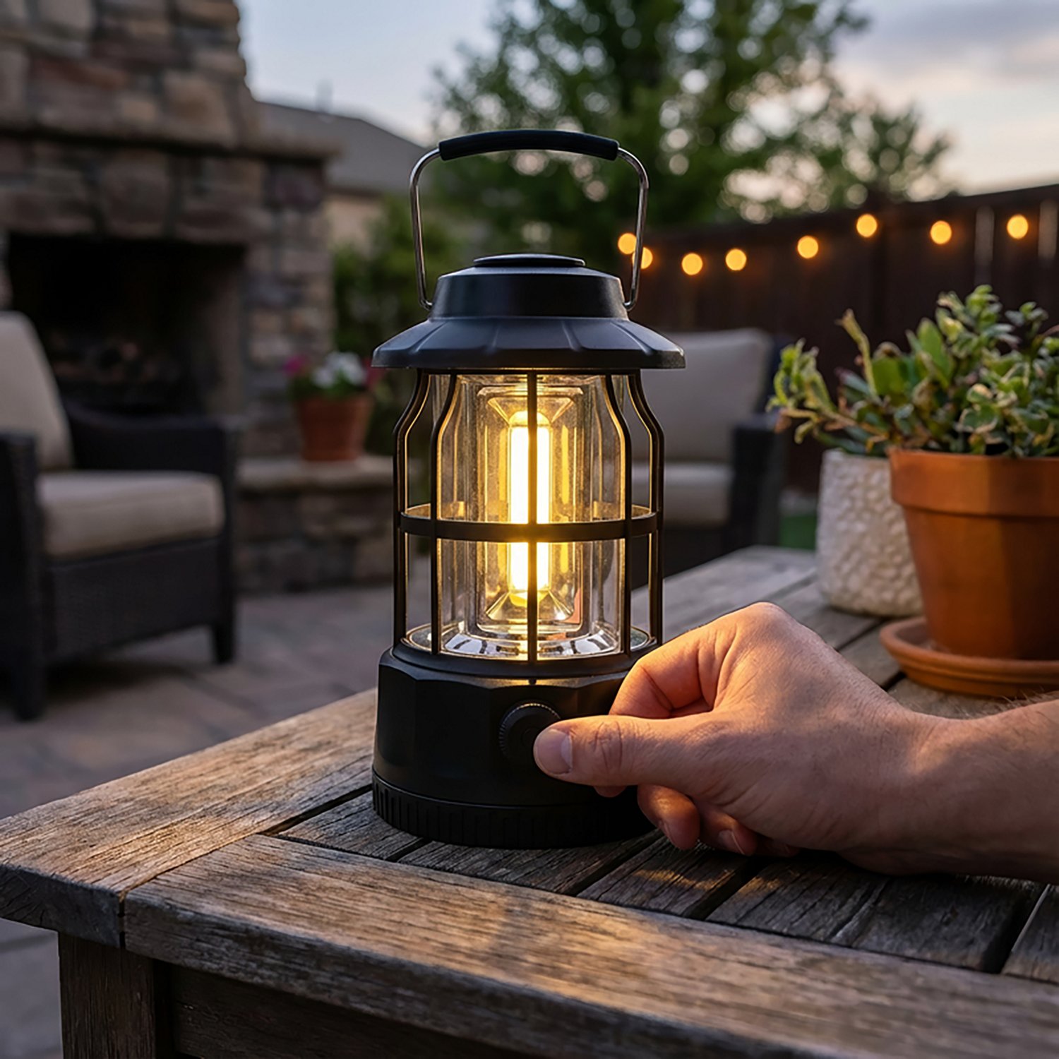 Cascade Mountain Tech 1,000 Lumen Burst Dual Power Lantern | Academy
