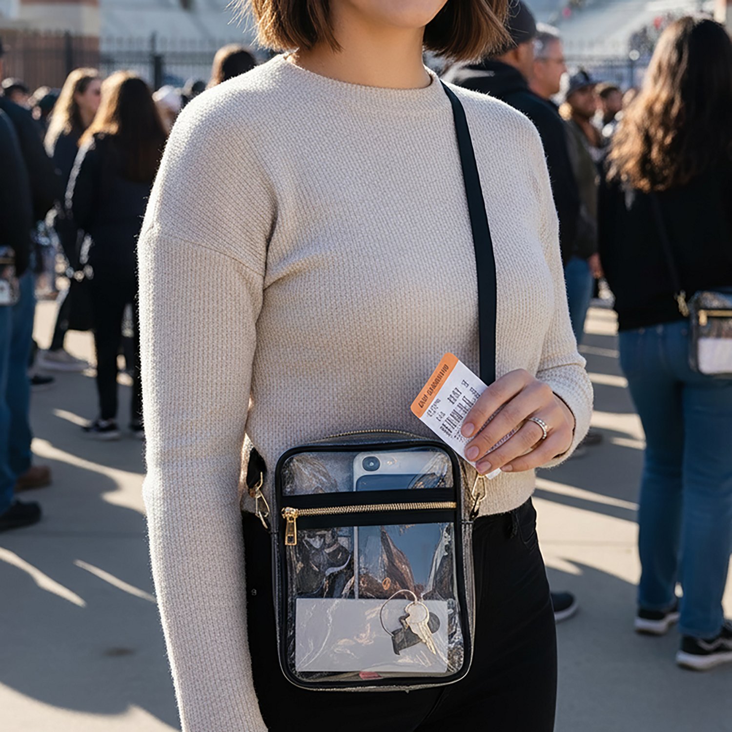 Academy Sports + Outdoors Mini Clear Crossbody Bag                                                                               - view number 2