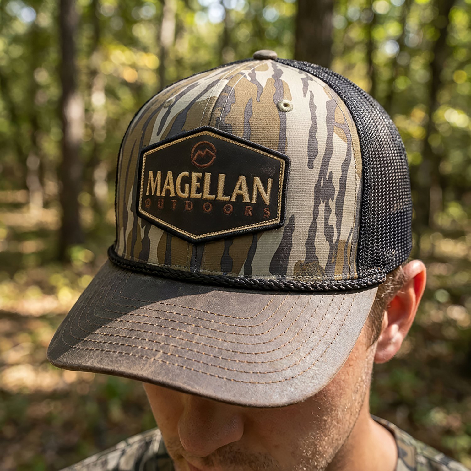 Magellan Outdoors Adults' HuntGear Heritage Rope Logo Trucker Hat                                                                - view number 3