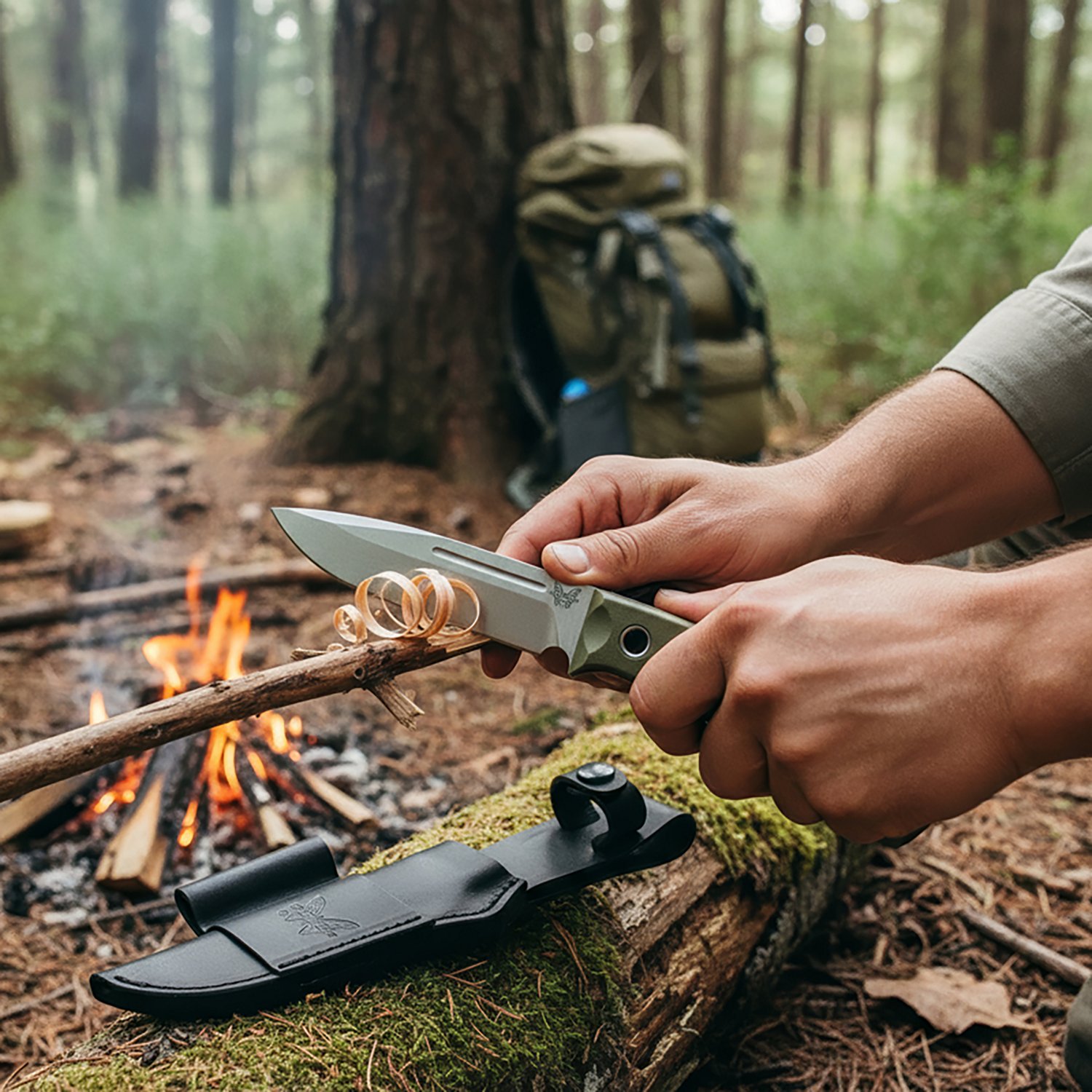 Benchmade Bushcrafter 4.38 in Fixed Blade Knife - view number 8