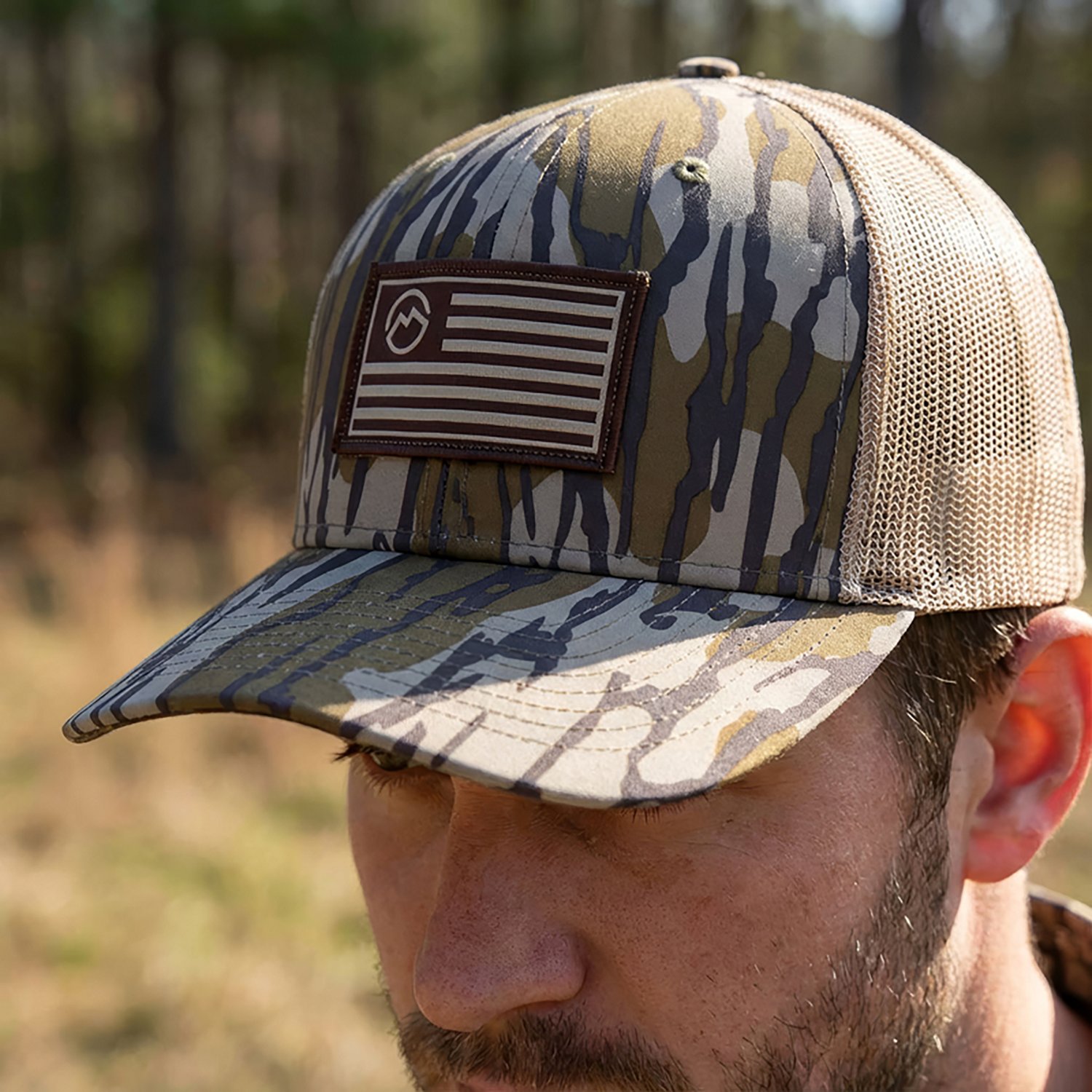 Magellan Outdoors Adults' HuntGear Flag Logo Trucker Hat - view number 3