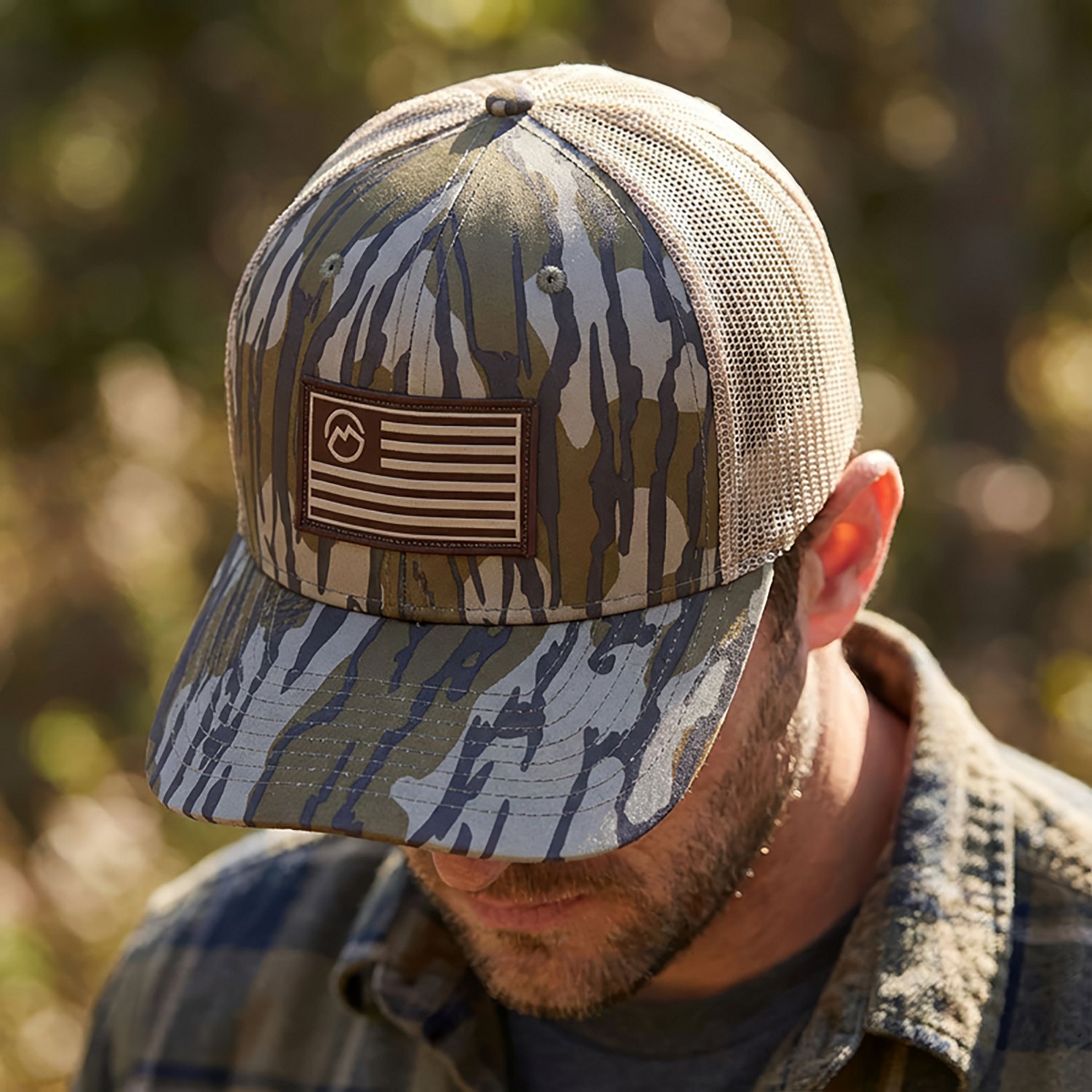 Magellan Outdoors Adults' HuntGear Flag Logo Trucker Hat - view number 4