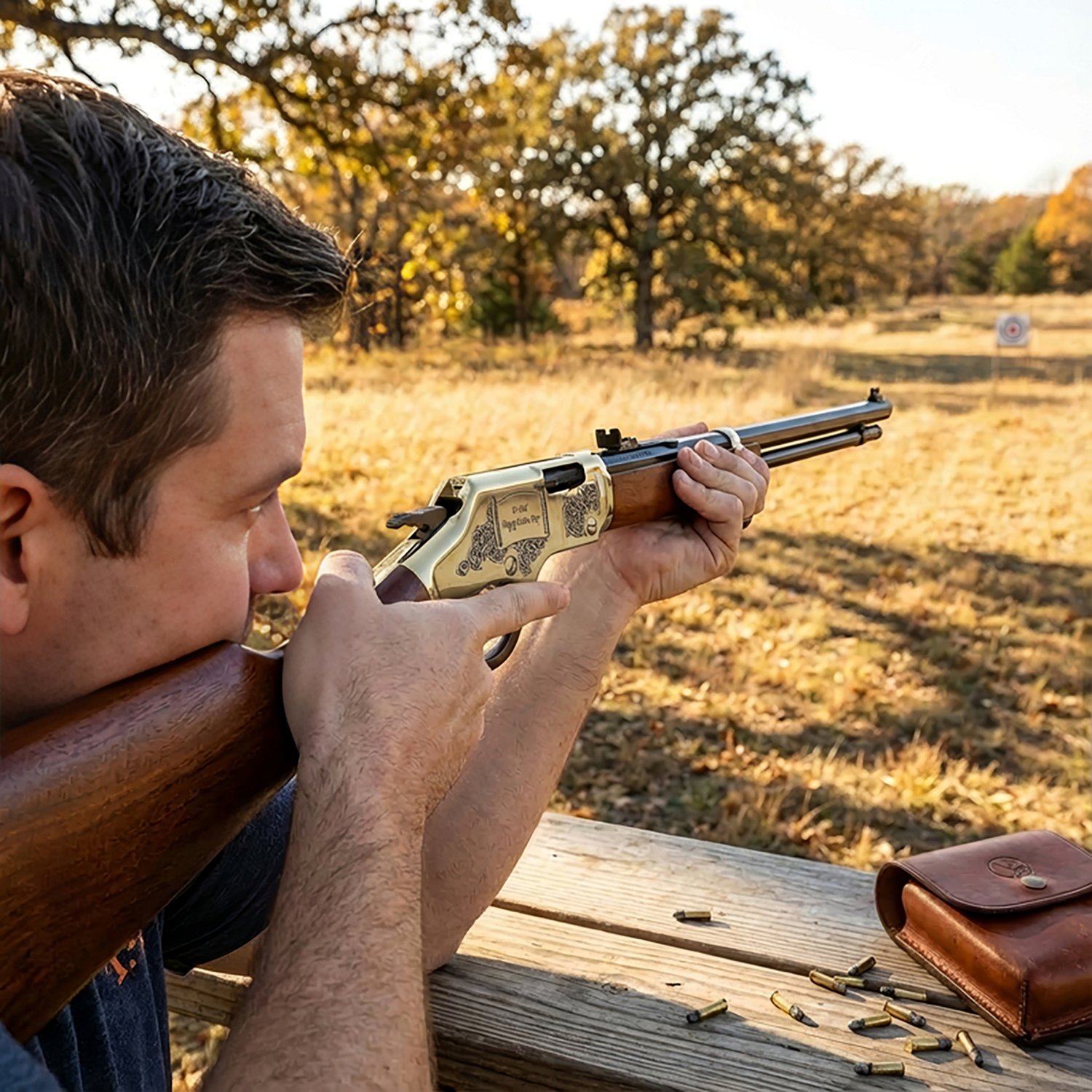 Henry .22 LR Golden Boy Father's Day 16 rd Lever Action Rifle - view number 4