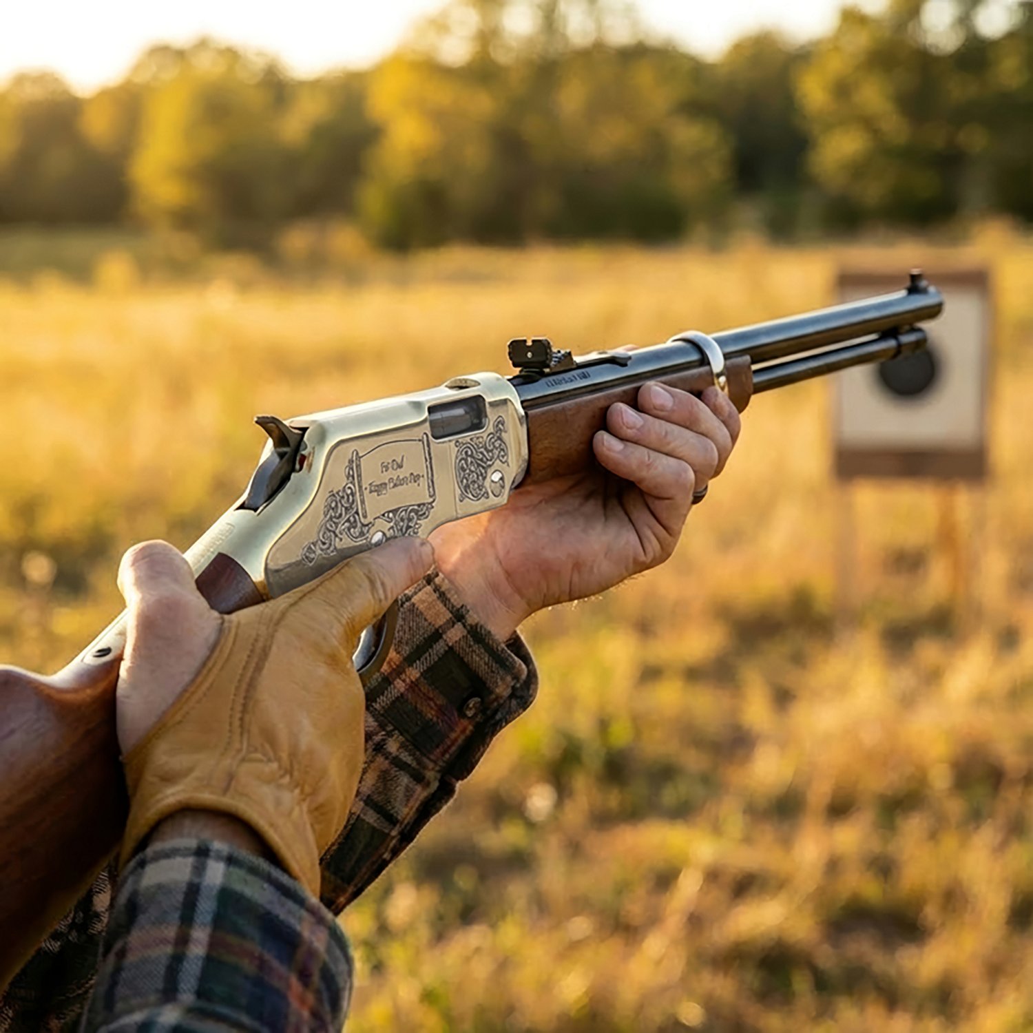 Henry .22 LR Golden Boy Father's Day 16 rd Lever Action Rifle - view number 5