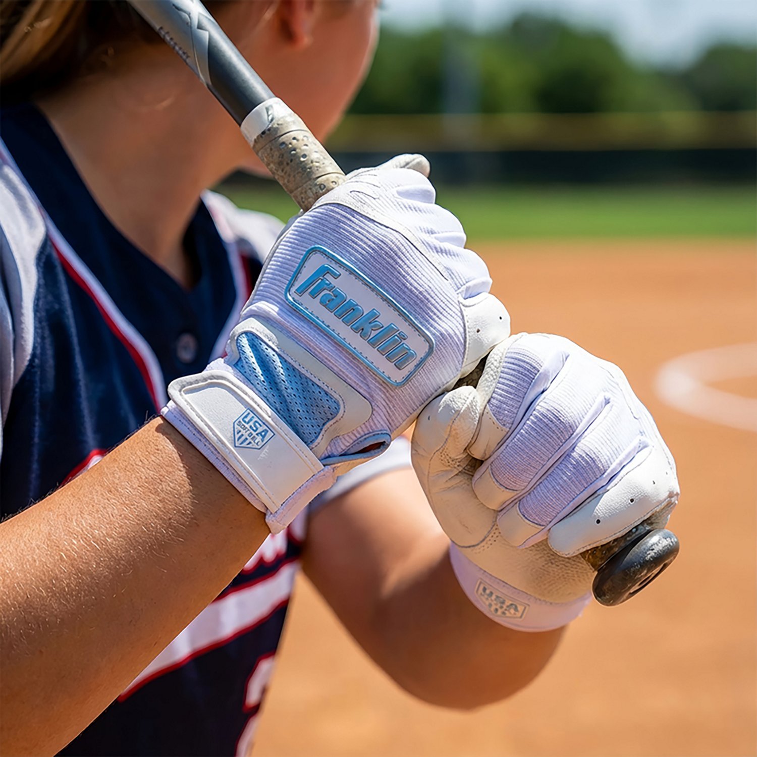 Franklin Women's Fusion Flex Fastpitch Batting Gloves - view number 4