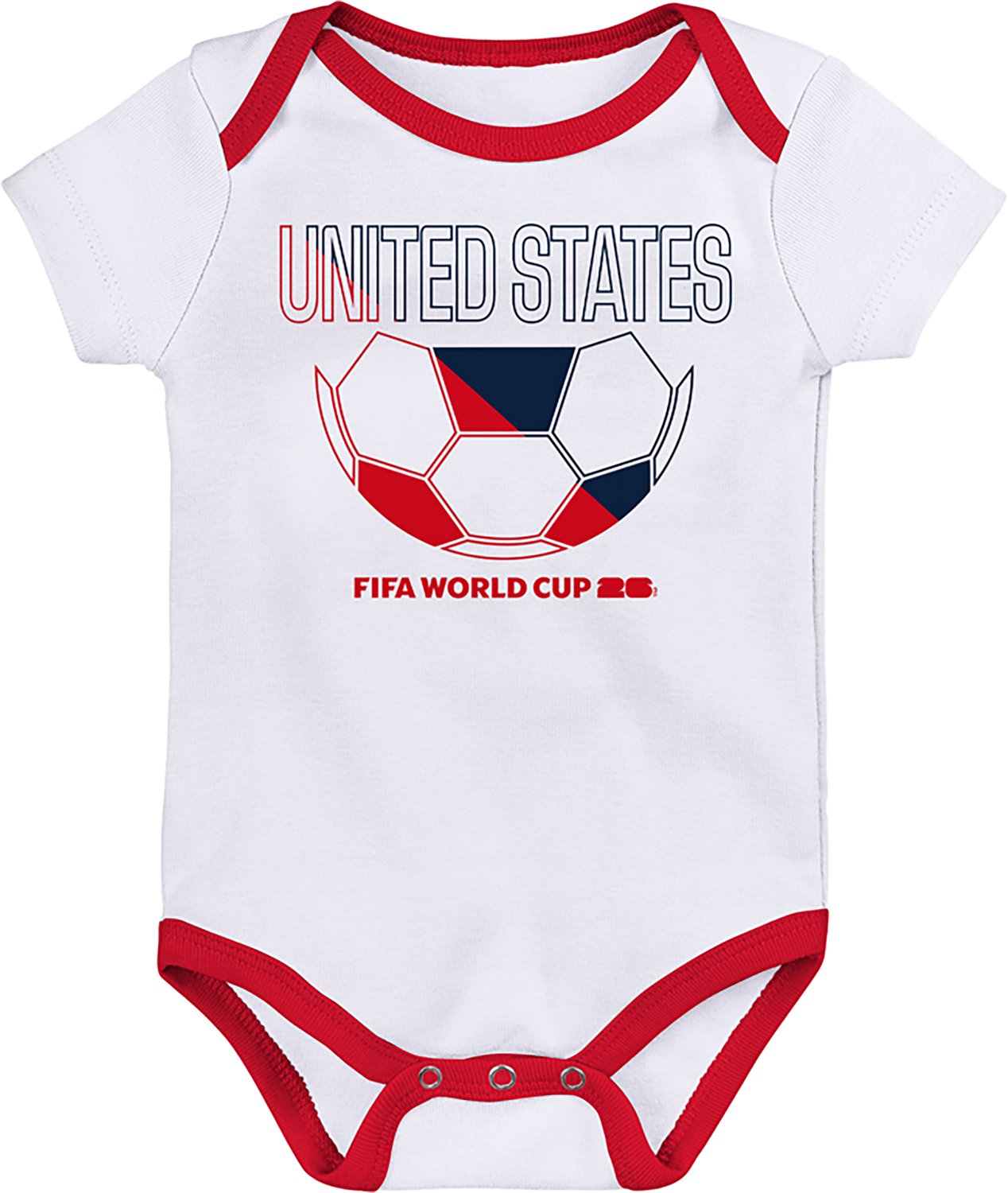 Outerstuff Infant Boys' USA 26 World Cup Creepers 3-Pack - view number 2
