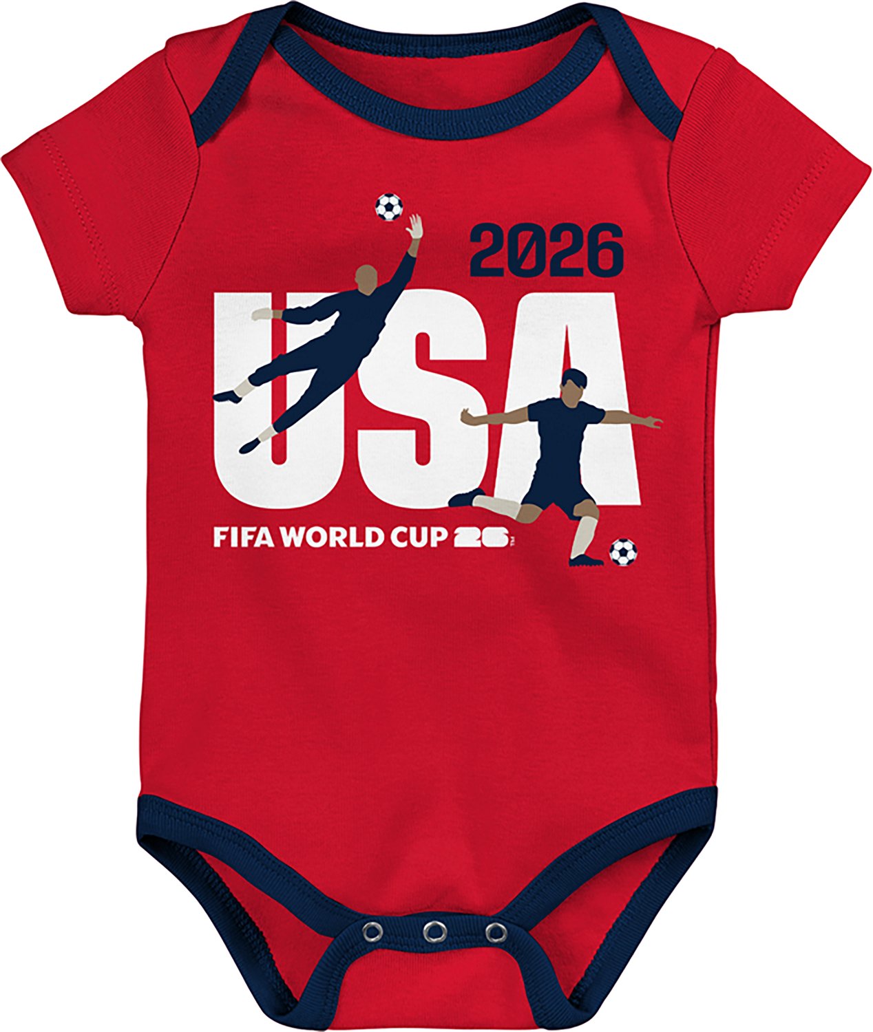 Outerstuff Infant Boys' USA 26 World Cup Creepers 3-Pack - view number 3