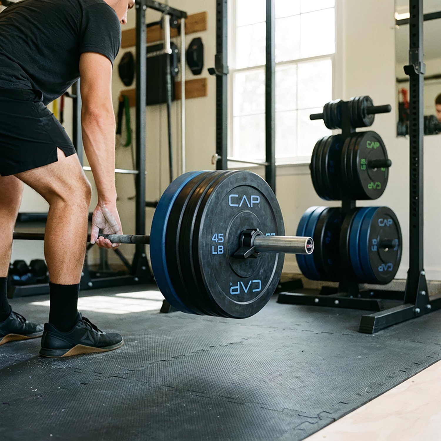 CAP Barbell Olympic Bumper Plate Weight Set - view number 3