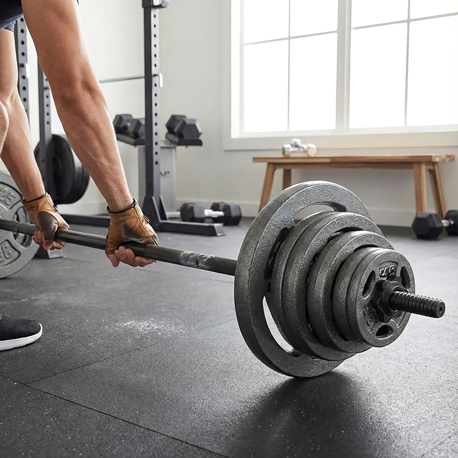 CAP Barbell 125lb Standard Grip Weight Set - view number 2