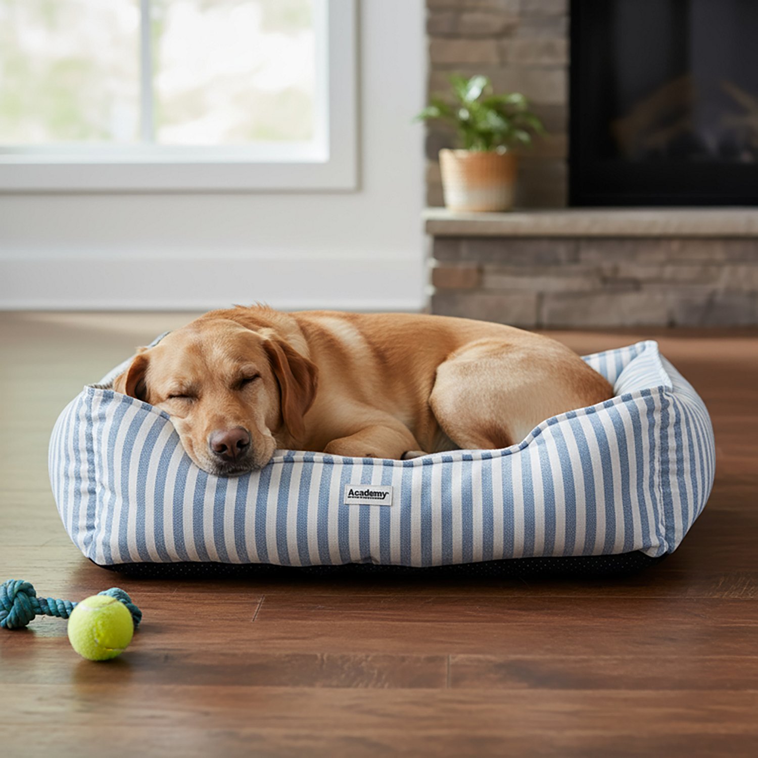 Academy Sports + Outdoors Striped Fabric Dog Bed - view number 3