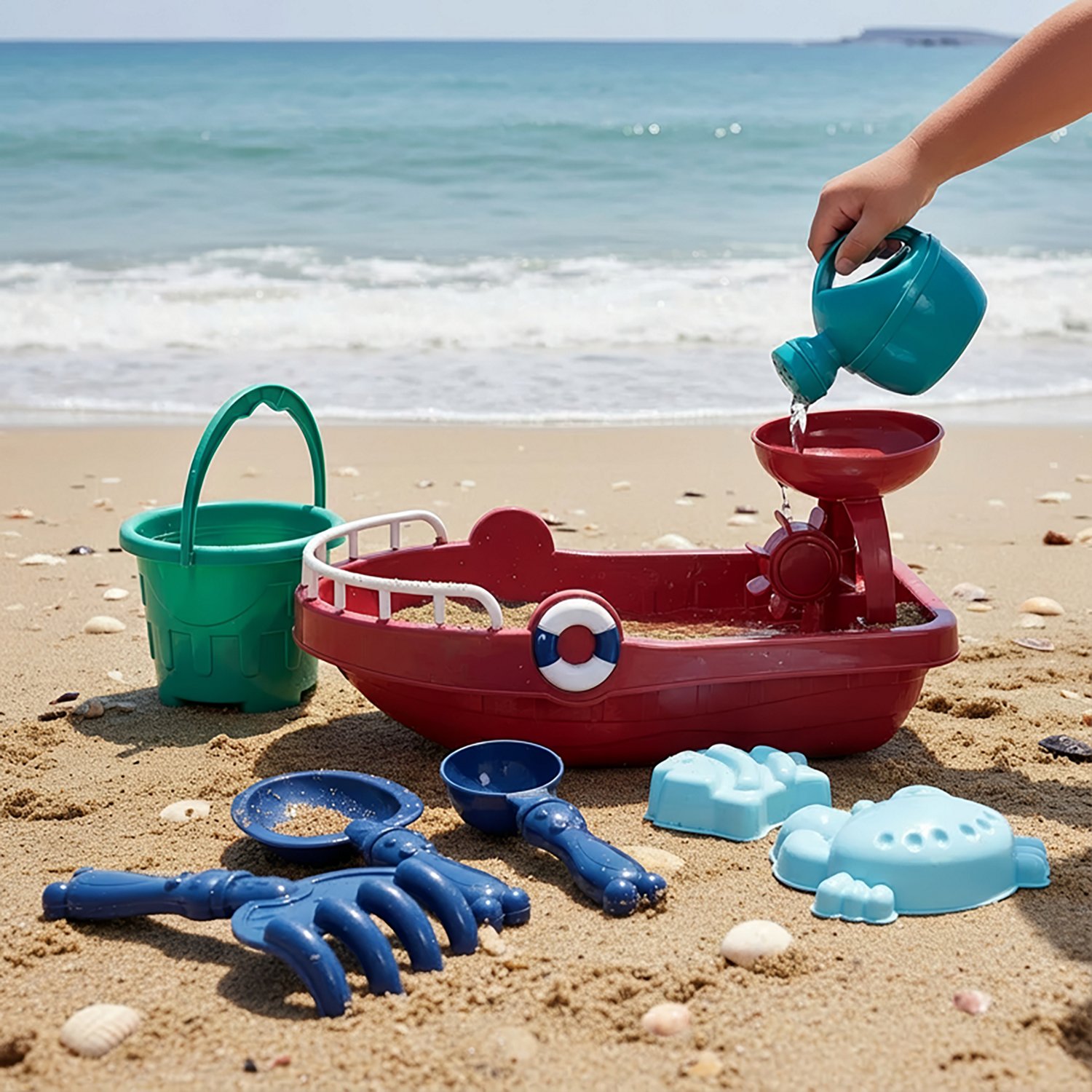 O'Rageous Boat 10-Piece Beach Toy Set - view number 2