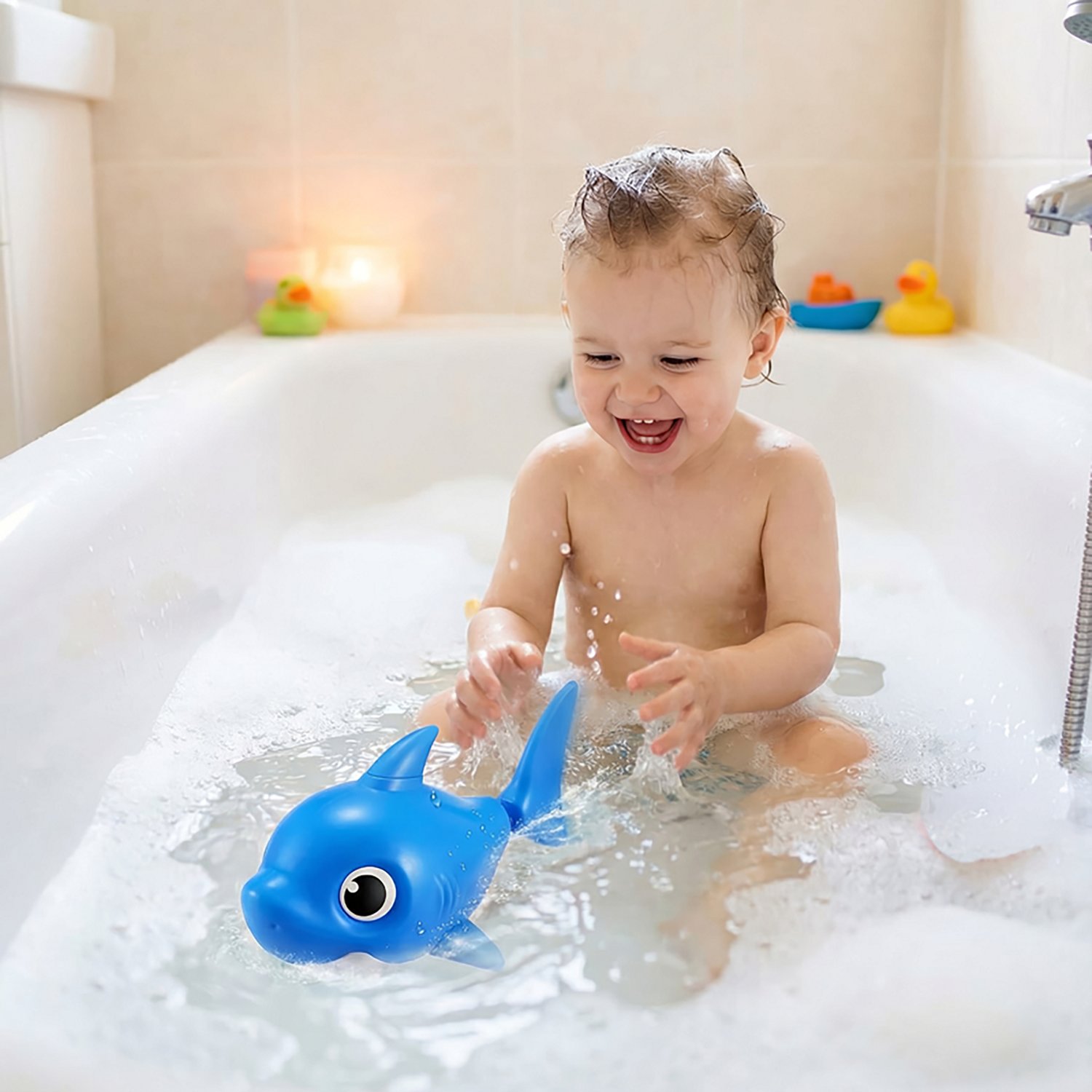 Zuru Robo Alive Toddlers' Mini Baby Shark Series 1 Battery Powered Swim Bath Toy - view number 7