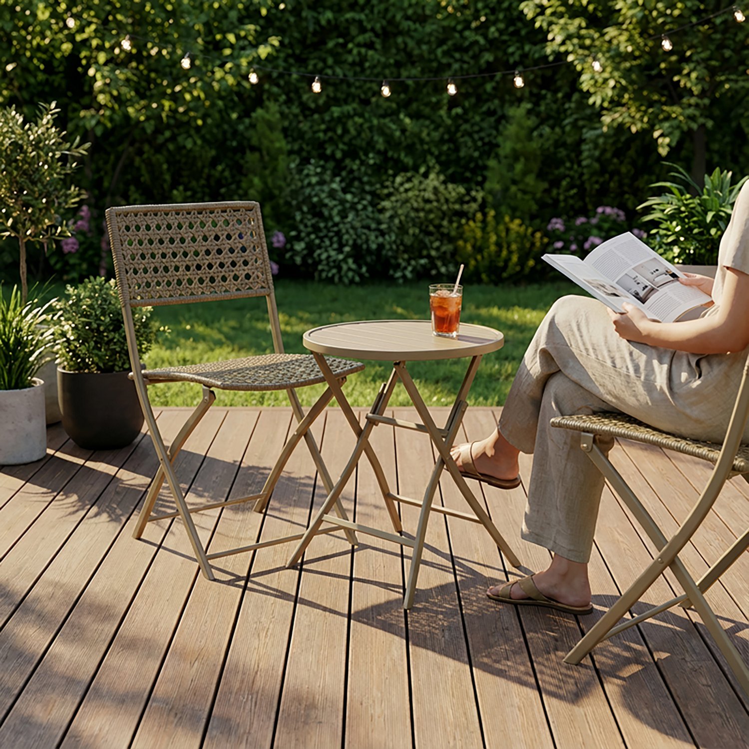 Mosaic Vanderwood 3-Piece Folding Bistro Set - view number 5