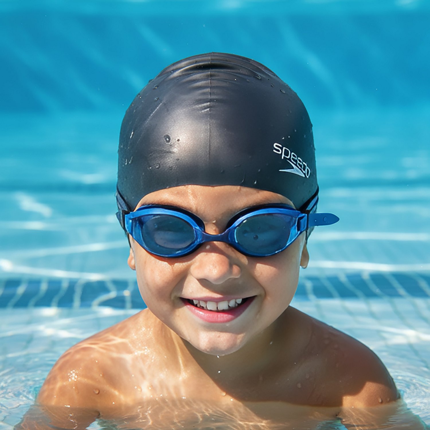Speedo Kids' Jr Elastomeric Solid Silicone Swim Cap - view number 4