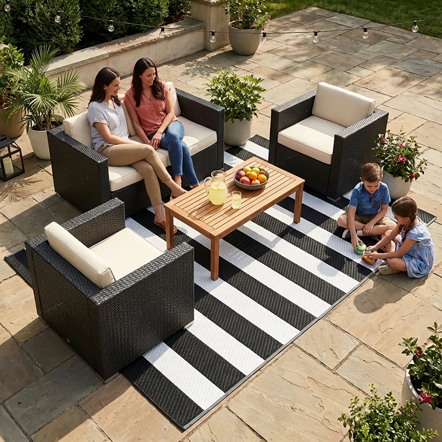 Mosaic Woven Patio Mat - view number 2