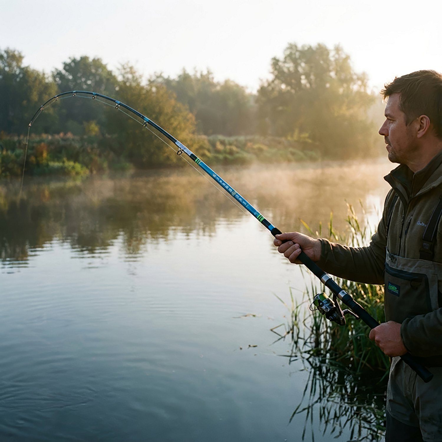 B 'n' M Silver Cat 8 ft M Freshwater Catfish Casting Rod                                                                         - view number 5