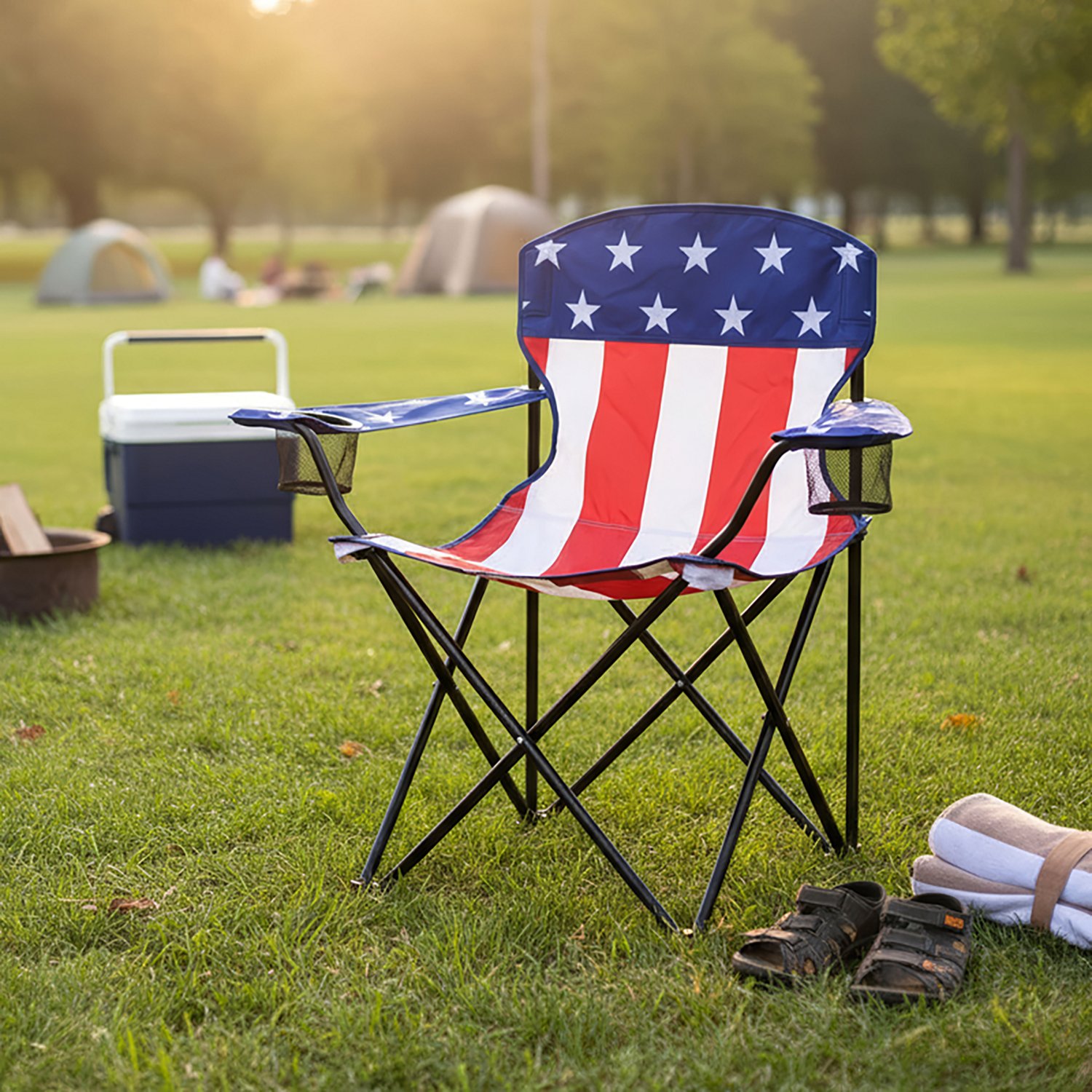 Academy Sports + Outdoors Oversize USA Folding Chair - view number 5