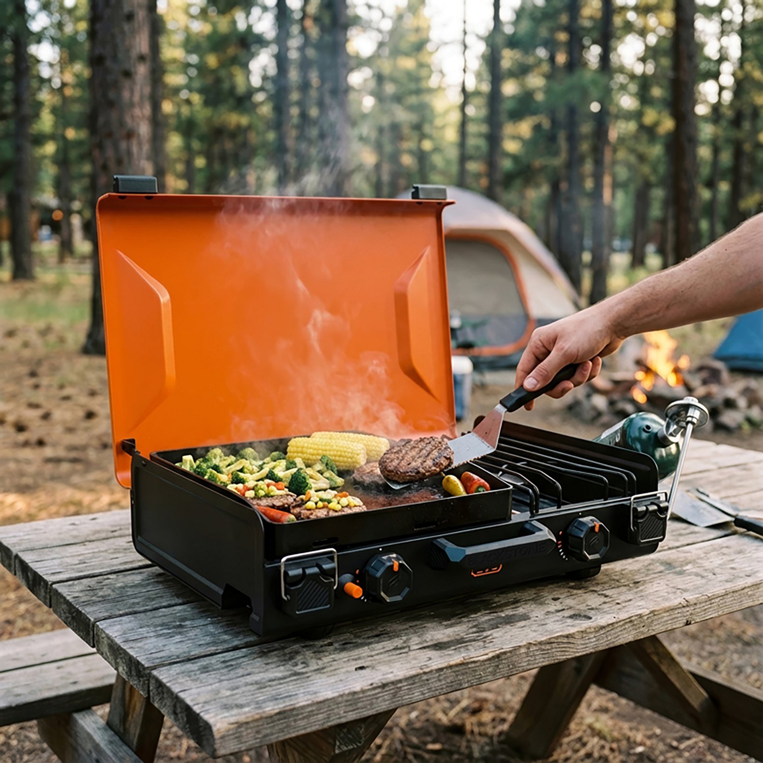 Blackstone 14 x 14-in 2-Burner Propane Camping Griddle - view number 6