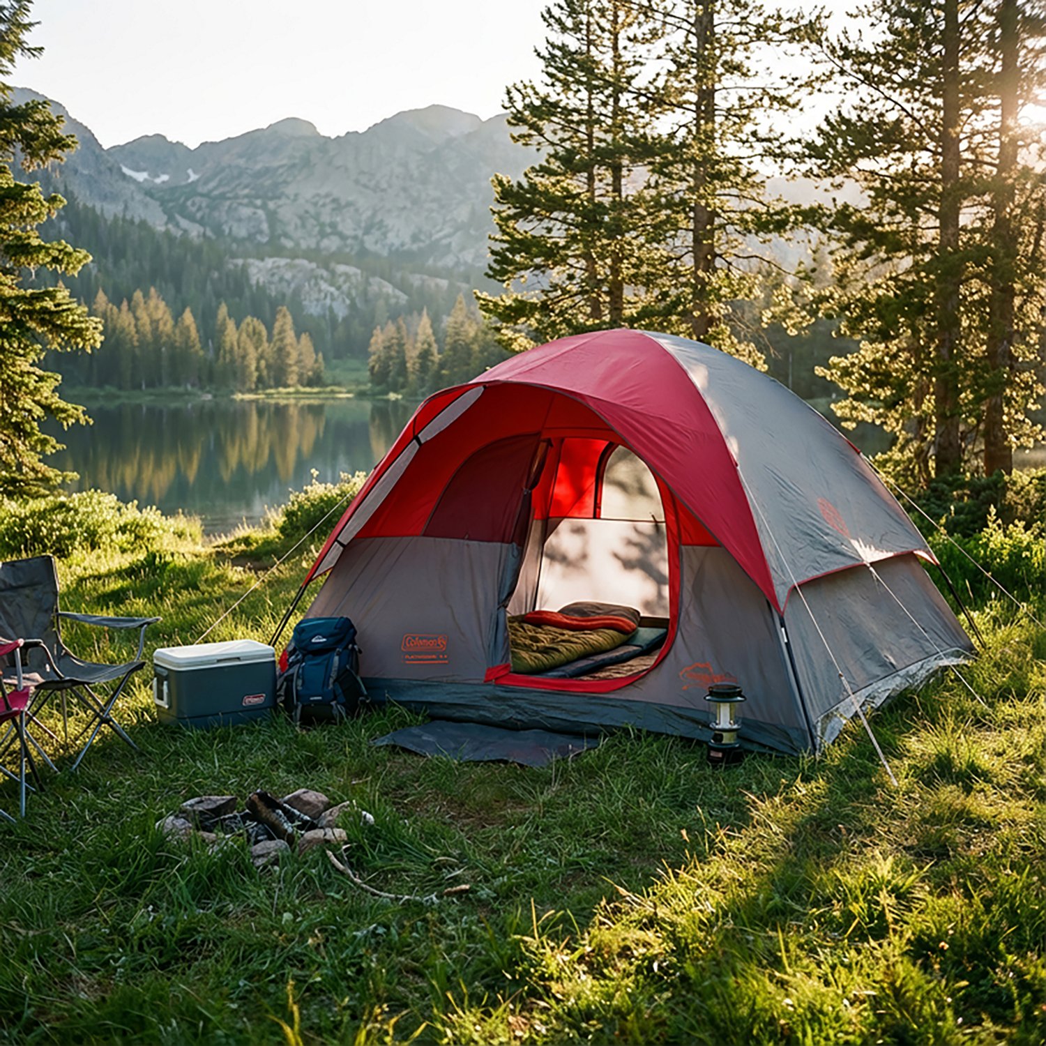Coleman Flatwoods II 6-Person Lightweight Dome Camping Tent - view number 6