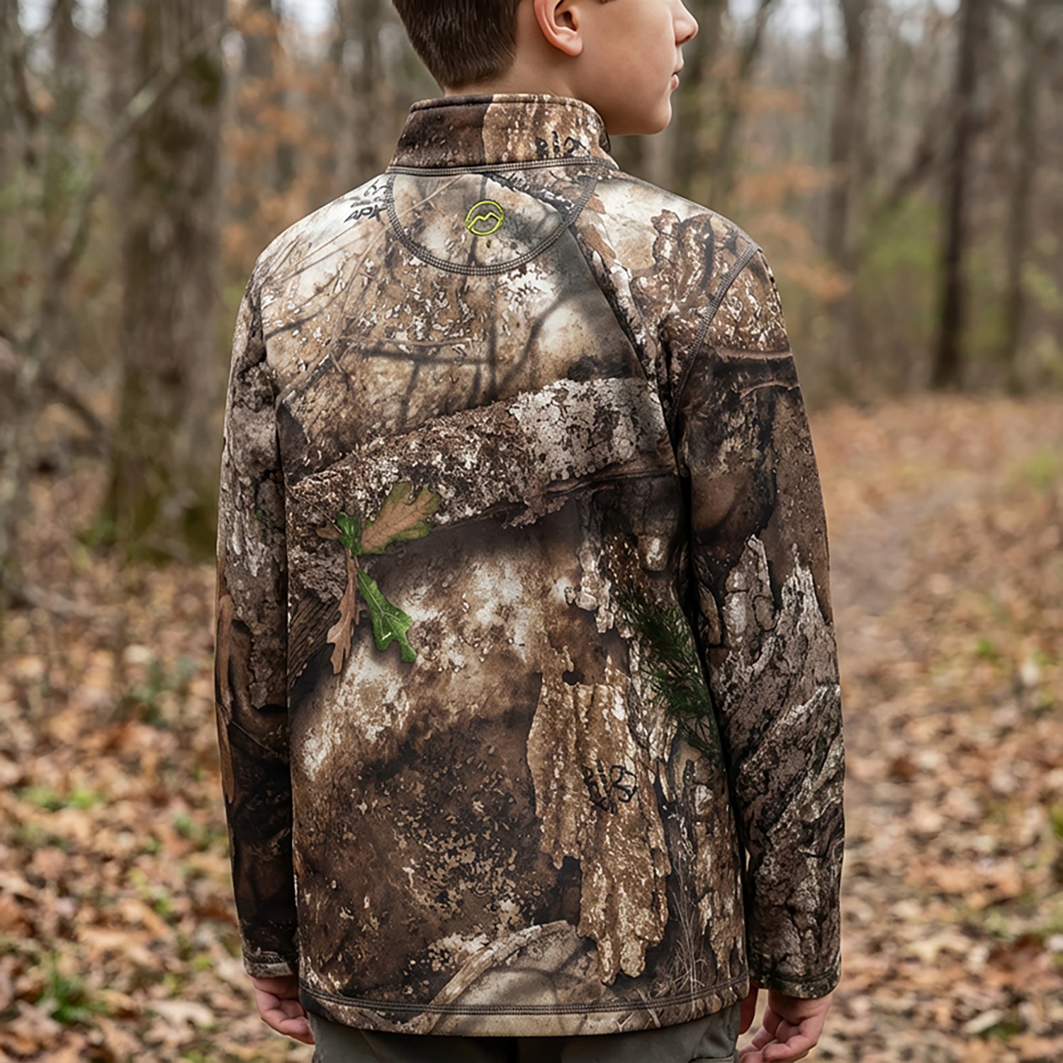 Magellan Outdoors Youth HuntGear Crockett 1/4 Zip Long Sleeve Pullover - view number 8