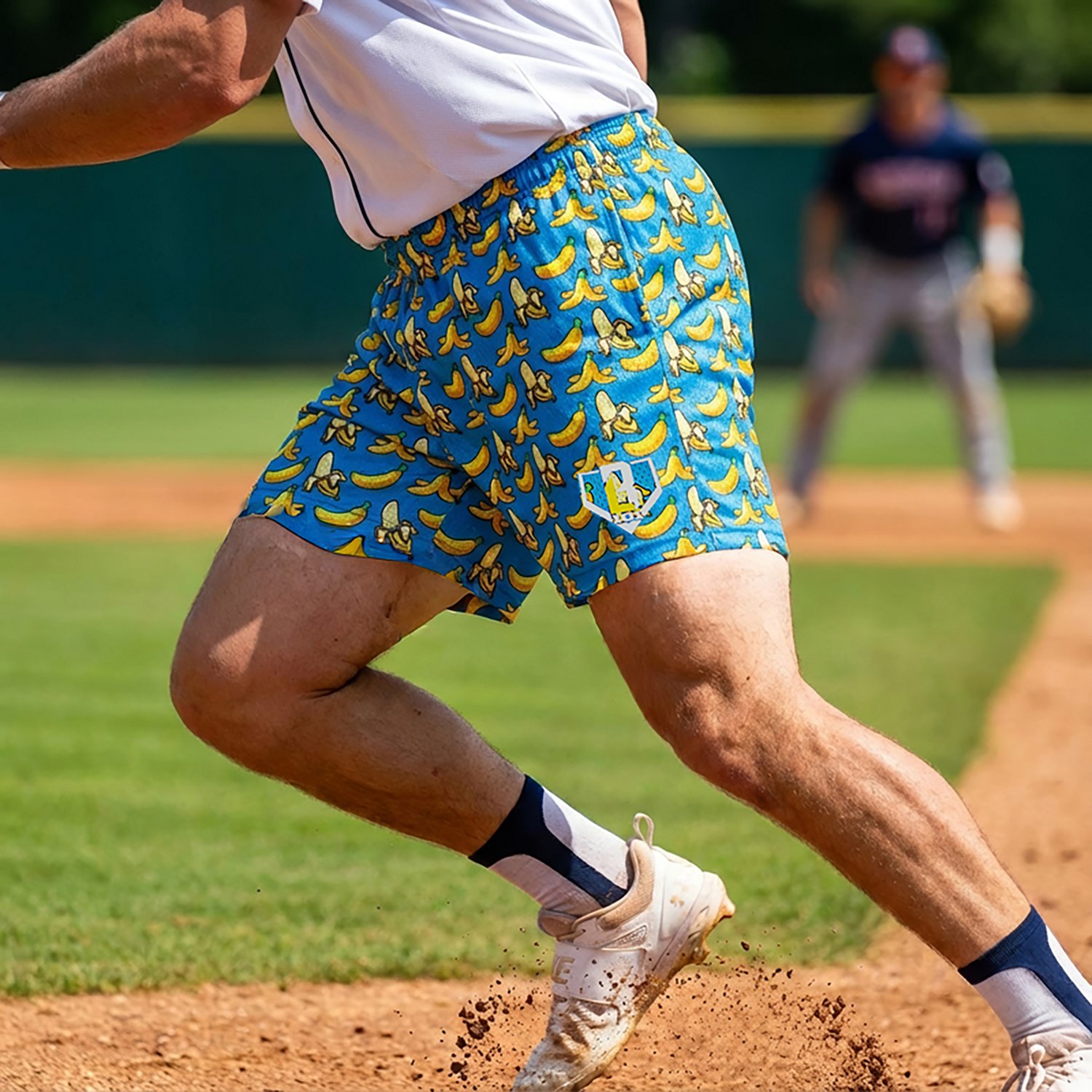 Baseball Lifestyle 101 Adult Banana Shorts 5 in                                                                                  - view number 4
