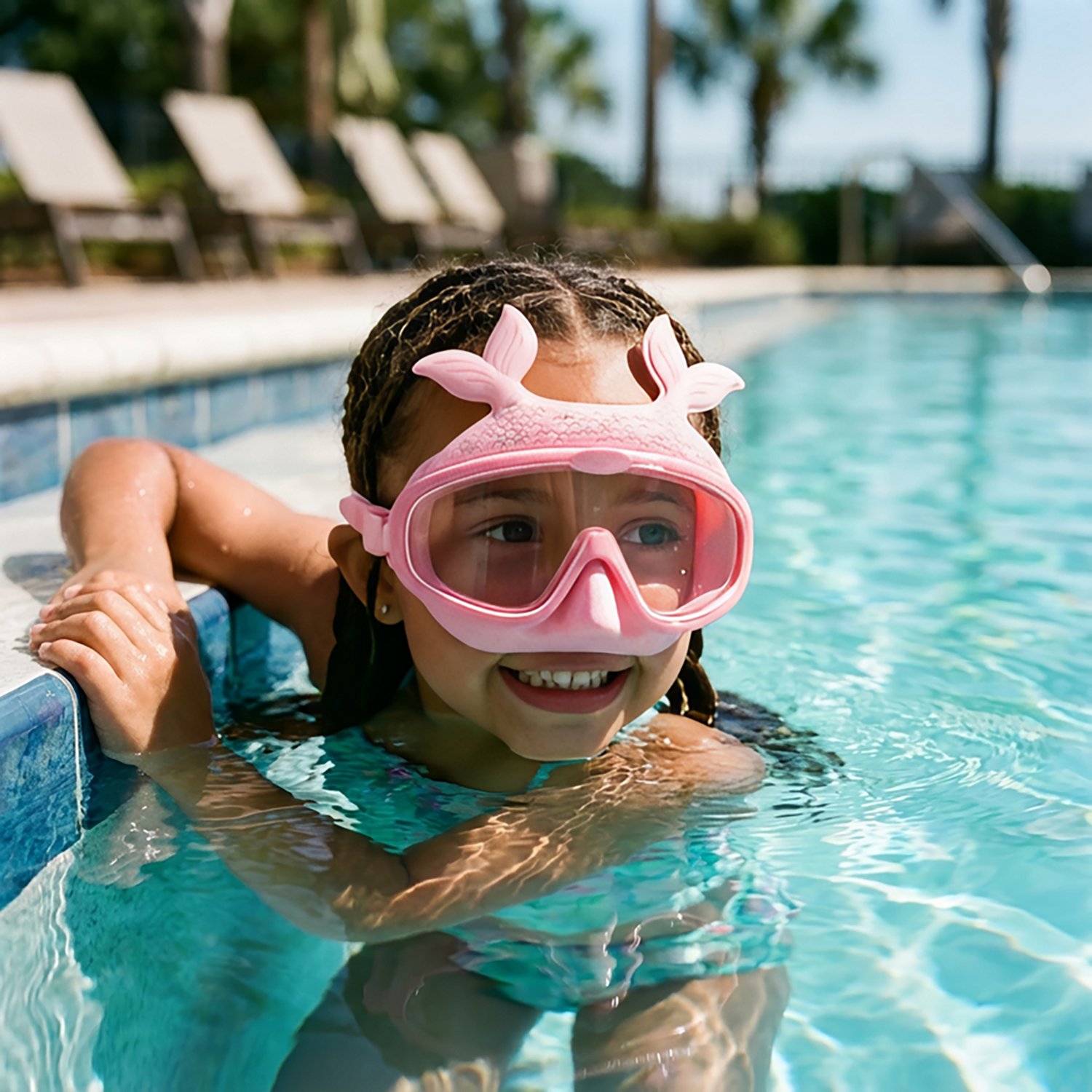 Coconut Grove Girls' Pearl the Mermaid Character Swim Mask                                                                       - view number 4