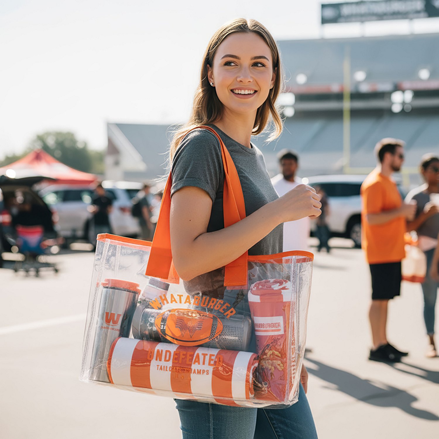 Academy Sports + Outdoors Whataburger Tote Bag - view number 3
