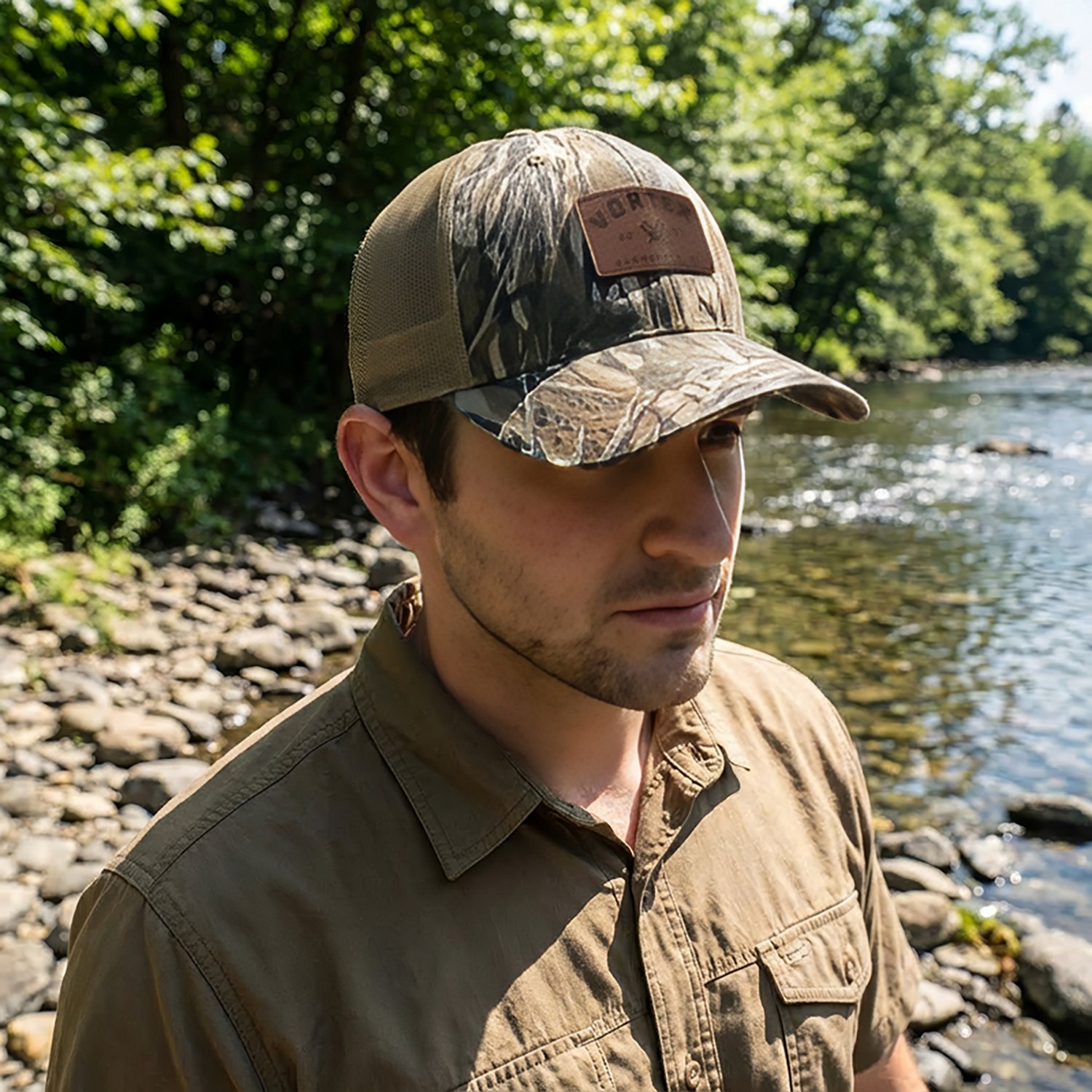 Vortex Optics Men's Smalltown Legacy Mossy Oak Bottomland Camo Cap - view number 2