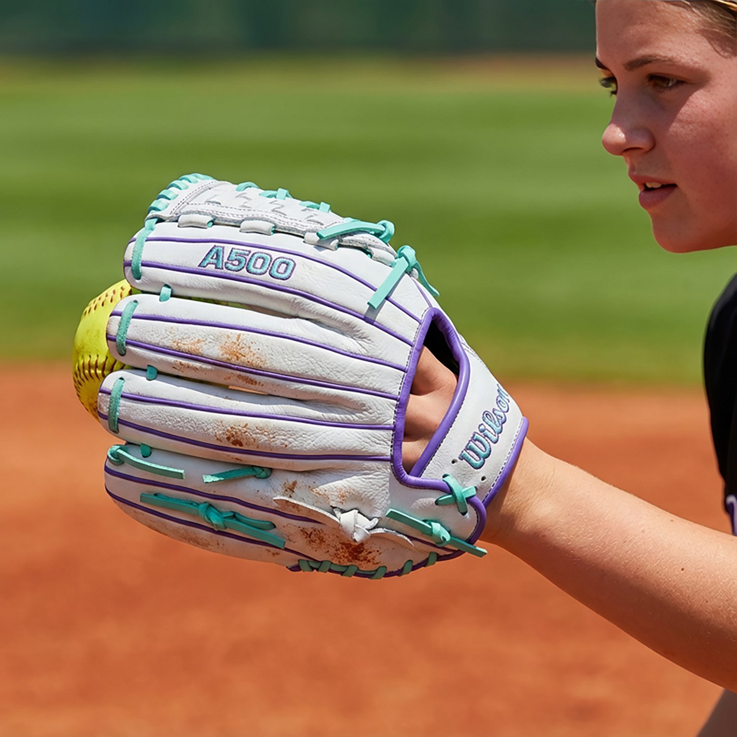 Wilson 11.75 in A500 Siren Fielding Fast Pitch Glove - view number 5