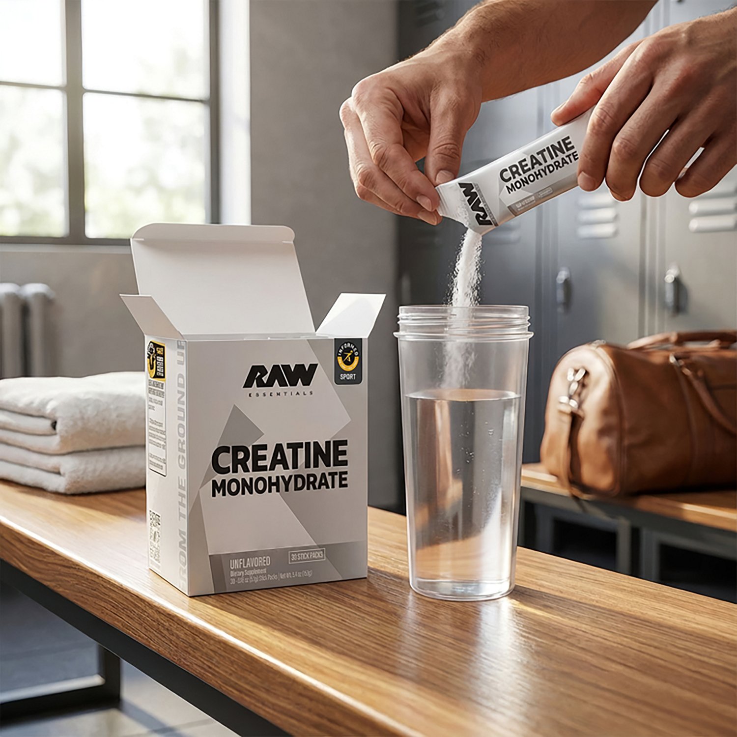 RAW Unflavored Creatine Powder 30-Pack - view number 2