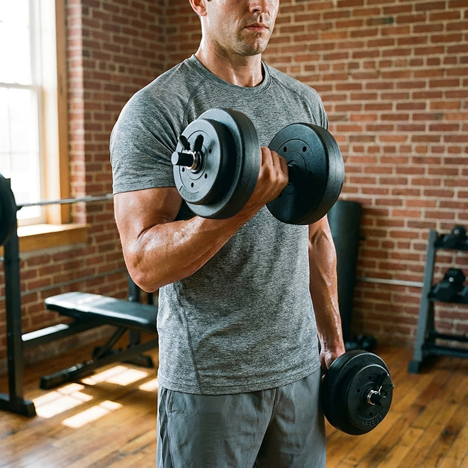 CAP Barbell 40lb Vinyl Dumbbell Set