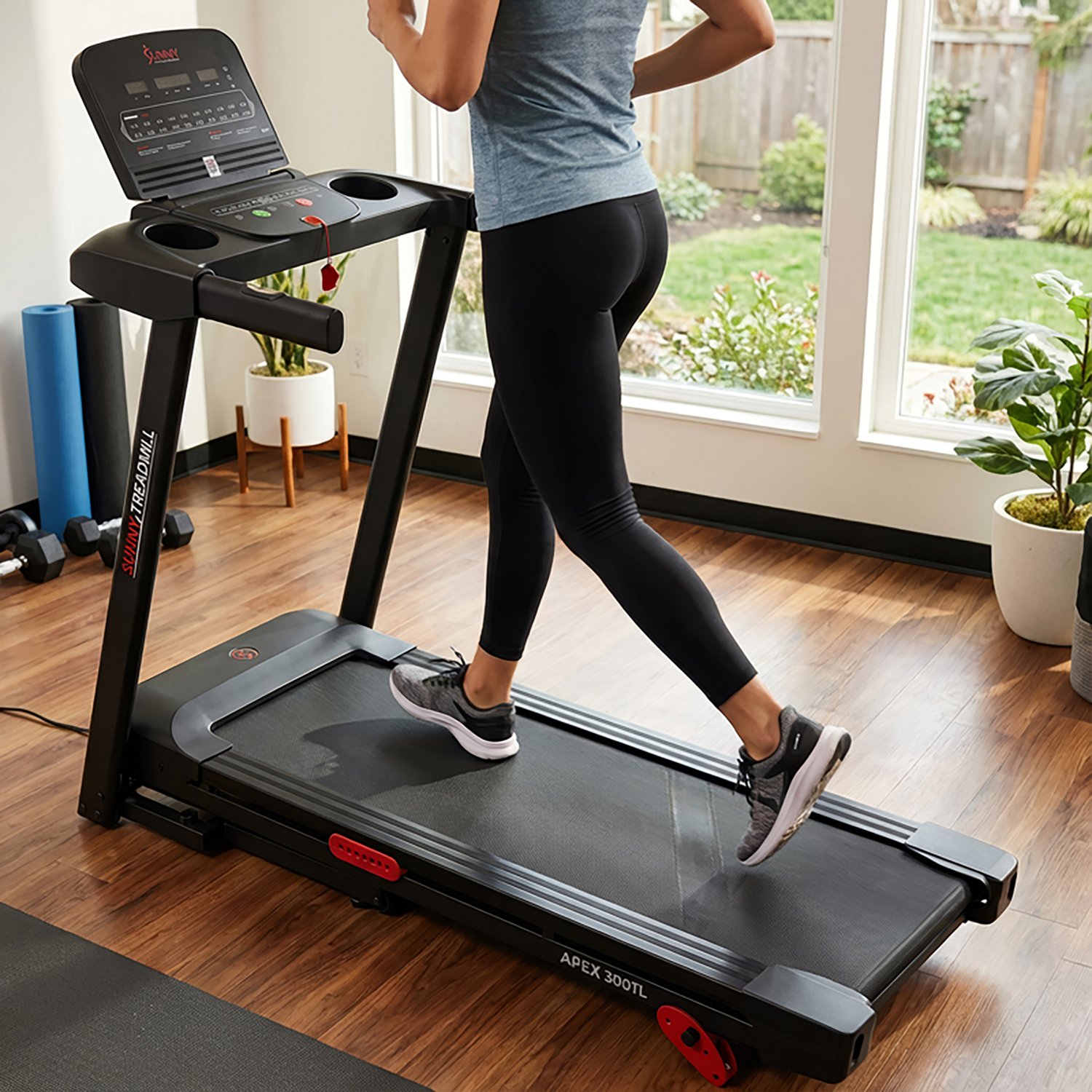 Sunny Health & Fitness APEX 300 SMART Motorized Treadmill with Bluetooth - view number 8