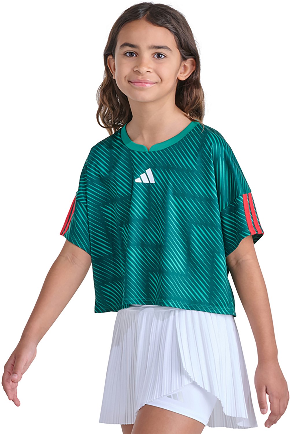 adidas Girls' All Over Print World Soccer Top - view number 2
