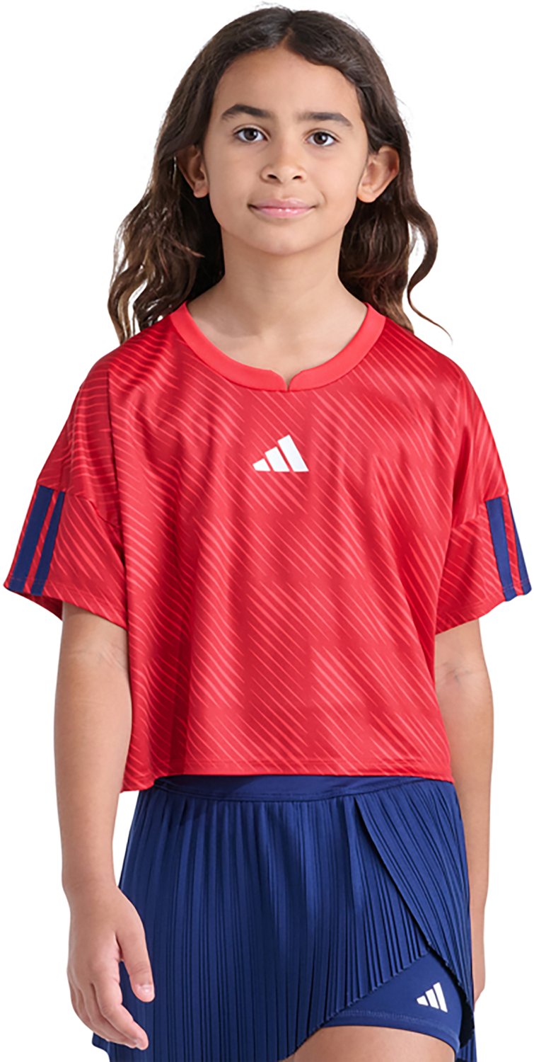 adidas Girls' All Over Print World Soccer Top