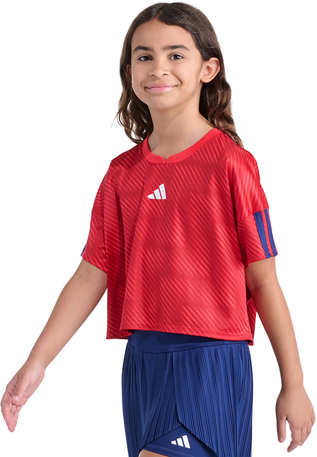 adidas Girls' All Over Print World Soccer Top - view number 2
