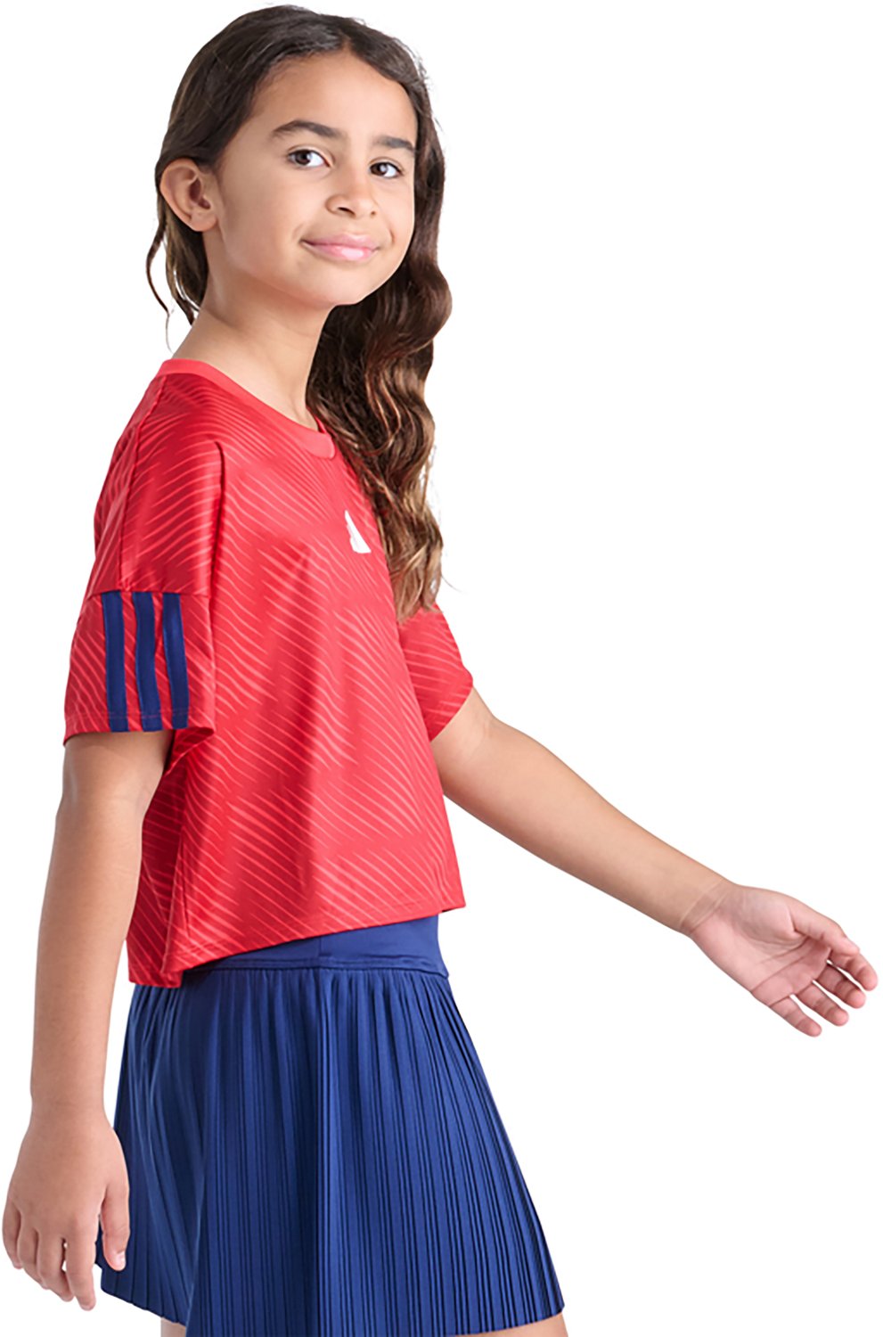 adidas Girls' All Over Print World Soccer Top - view number 3