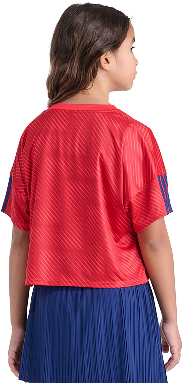 adidas Girls' All Over Print World Soccer Top - view number 4