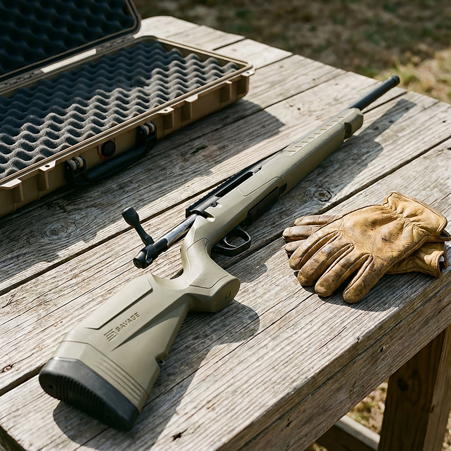 Savage Axis 2 SR FDE 22-250 Bolt Action Rifle - view number 5