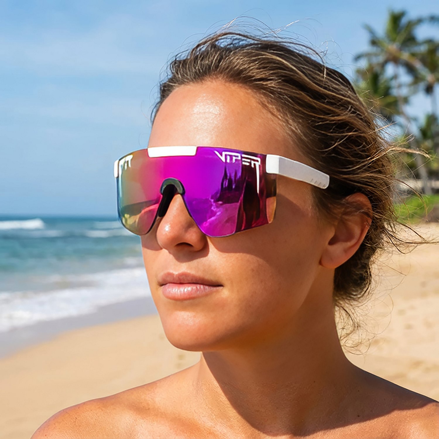 Pit Viper The Miami Nights Original 2.0 Wide Shield Sunglasses - view number 7