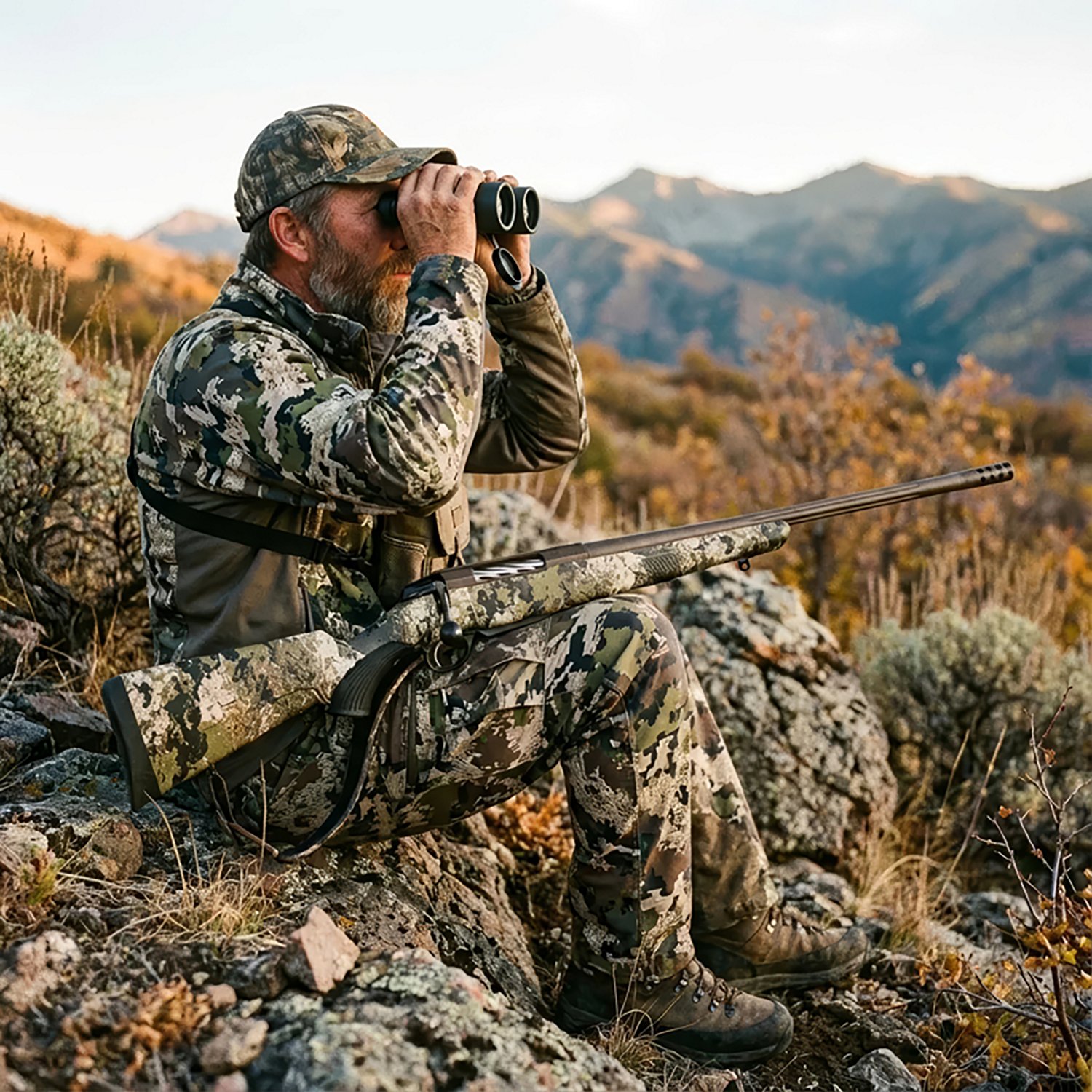 Tikka T3x Lite .300 Win Mag Bolt-Action 24.30" Veil Wideland Threaded Rifle - view number 3