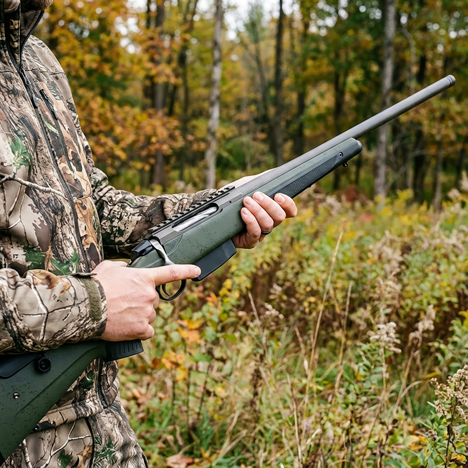 Tikka T3x Super Varmint .300 Win Mag Bolt-Action 23.70" Tungsten/Green Threaded Rifle - view number 2