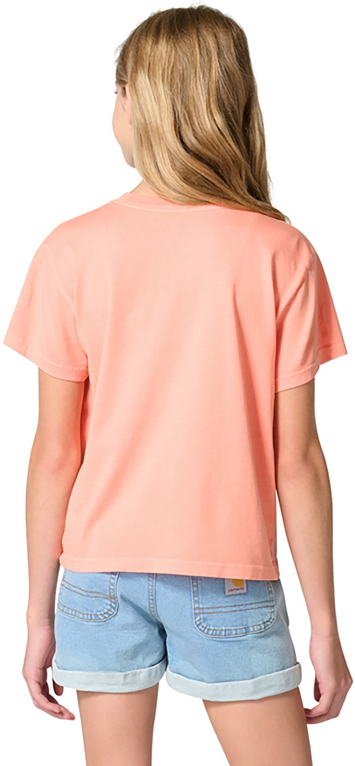 Carhartt Girls' Re-Engineered Short Sleeve Garment Dye Pocket T-Shirt - view number 2