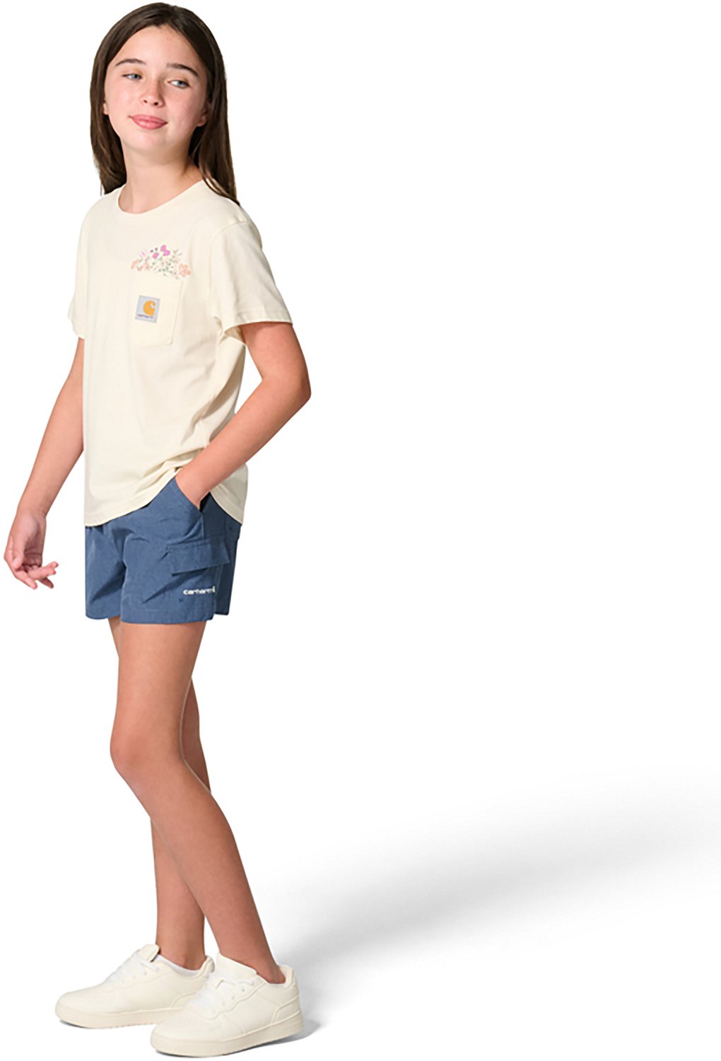 Carhartt Girls' Rugged Flex Woven Cargo Shorts - view number 3