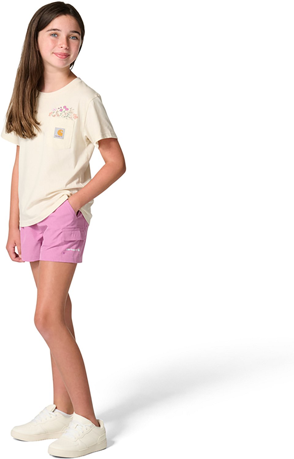 Carhartt Girls' Rugged Flex Woven Cargo Shorts - view number 3